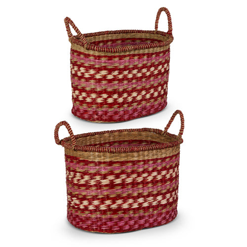 Red Woven Baskets