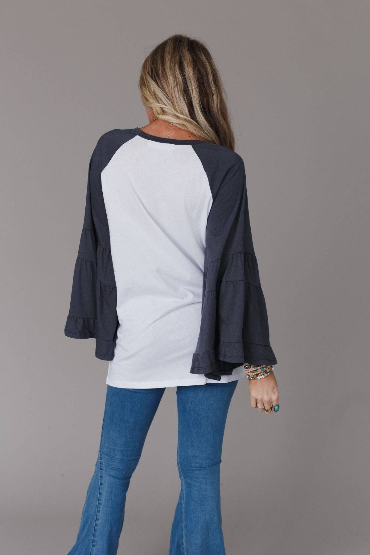 Bell Sleeve Baseball Tee