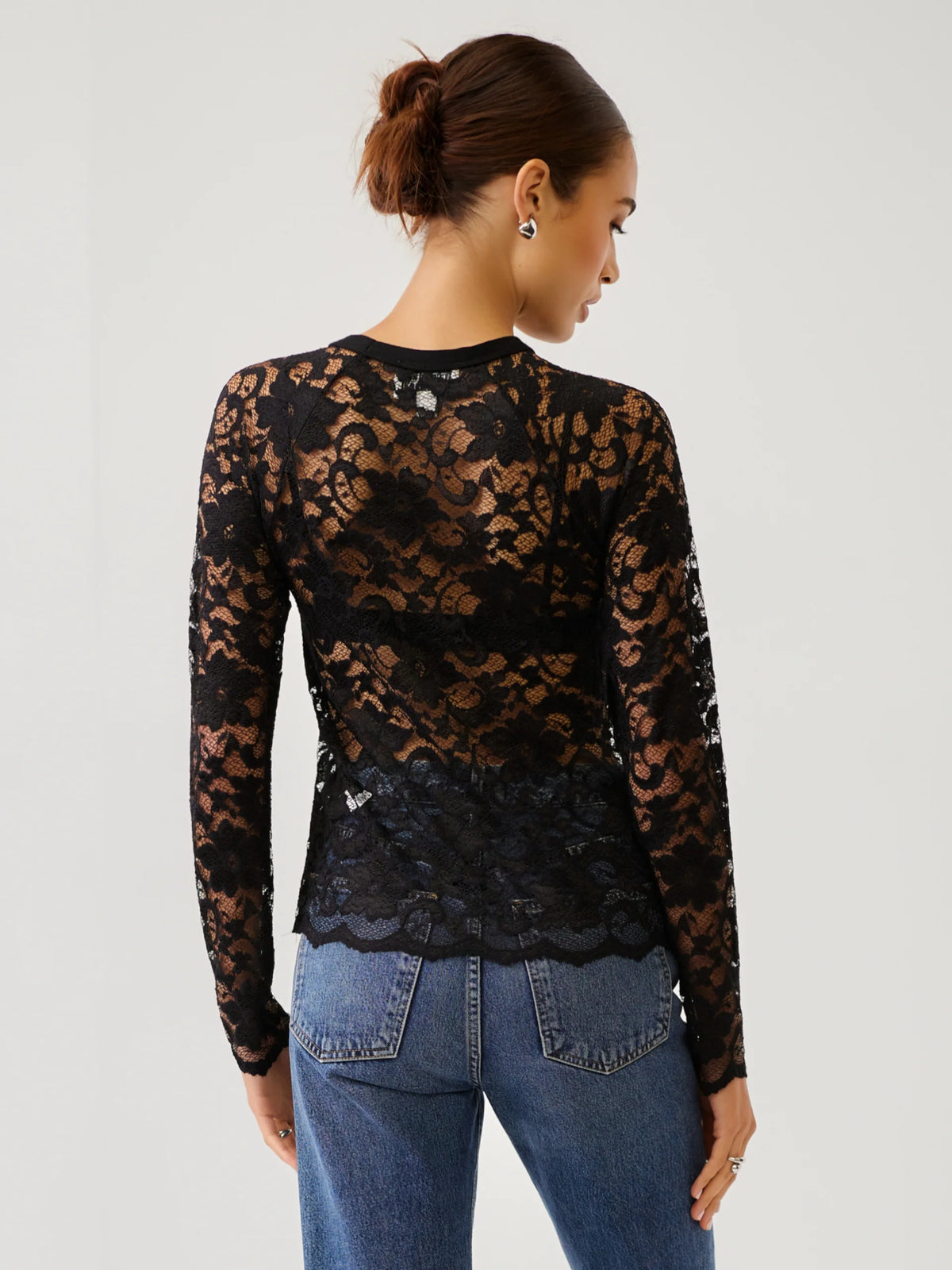 Sheer Floral Mariena Lace Top