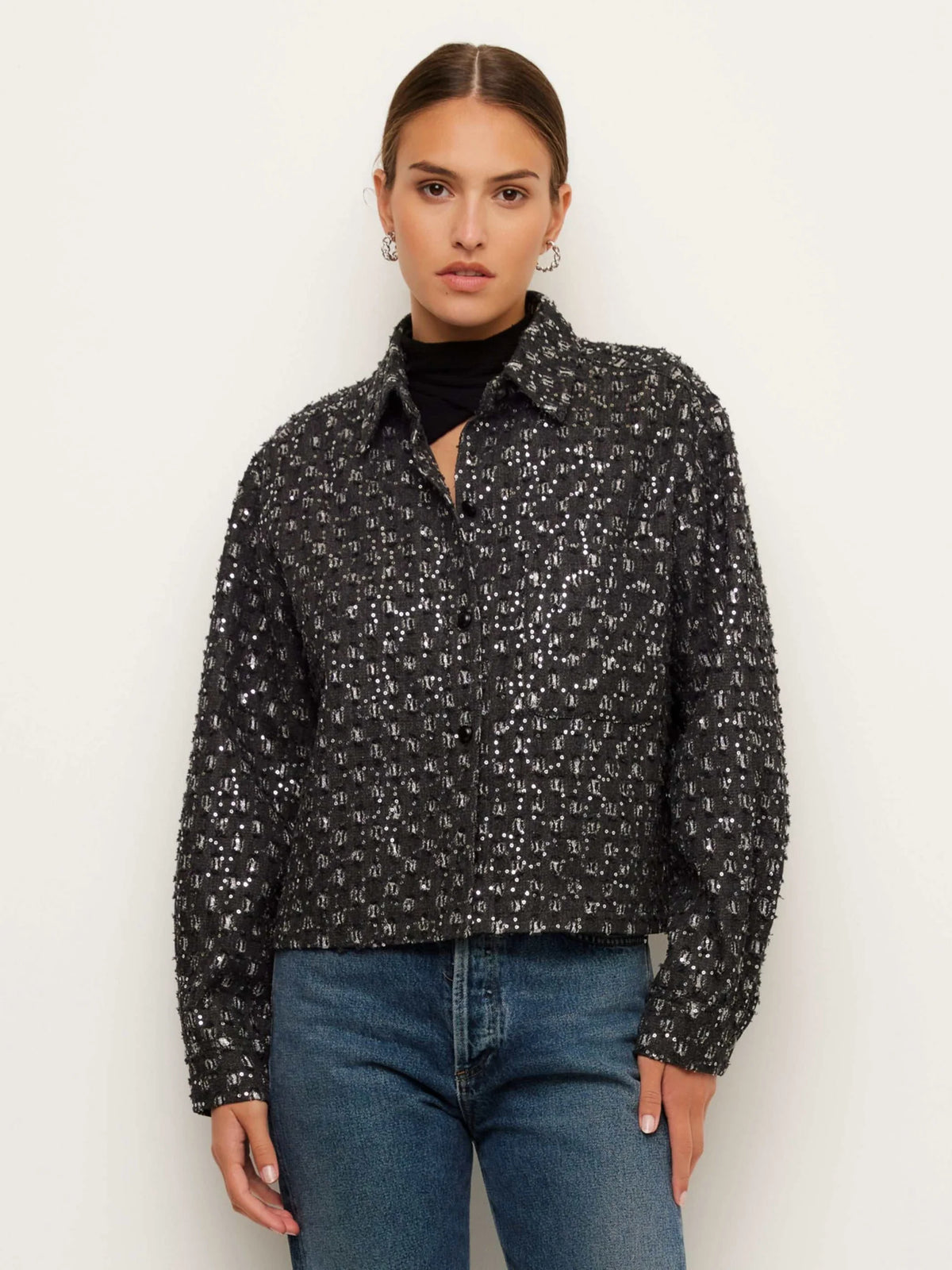 Allora Sequin Shirt Jacket