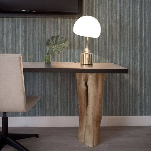 Grasscloth Chambray Peel and Stick Wallpaper, 28 sq. ft.