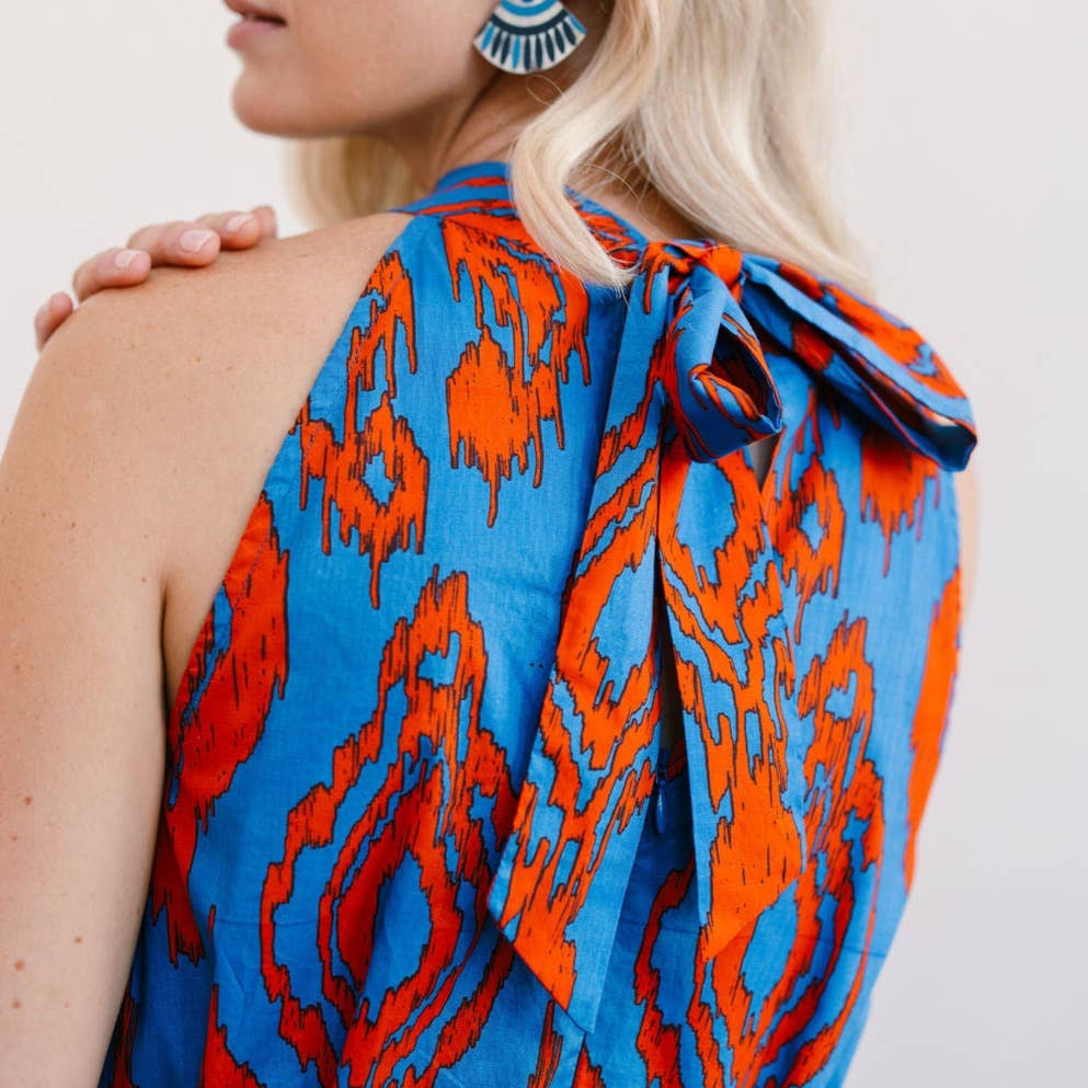 Zicatela Ikat Maiz Dress