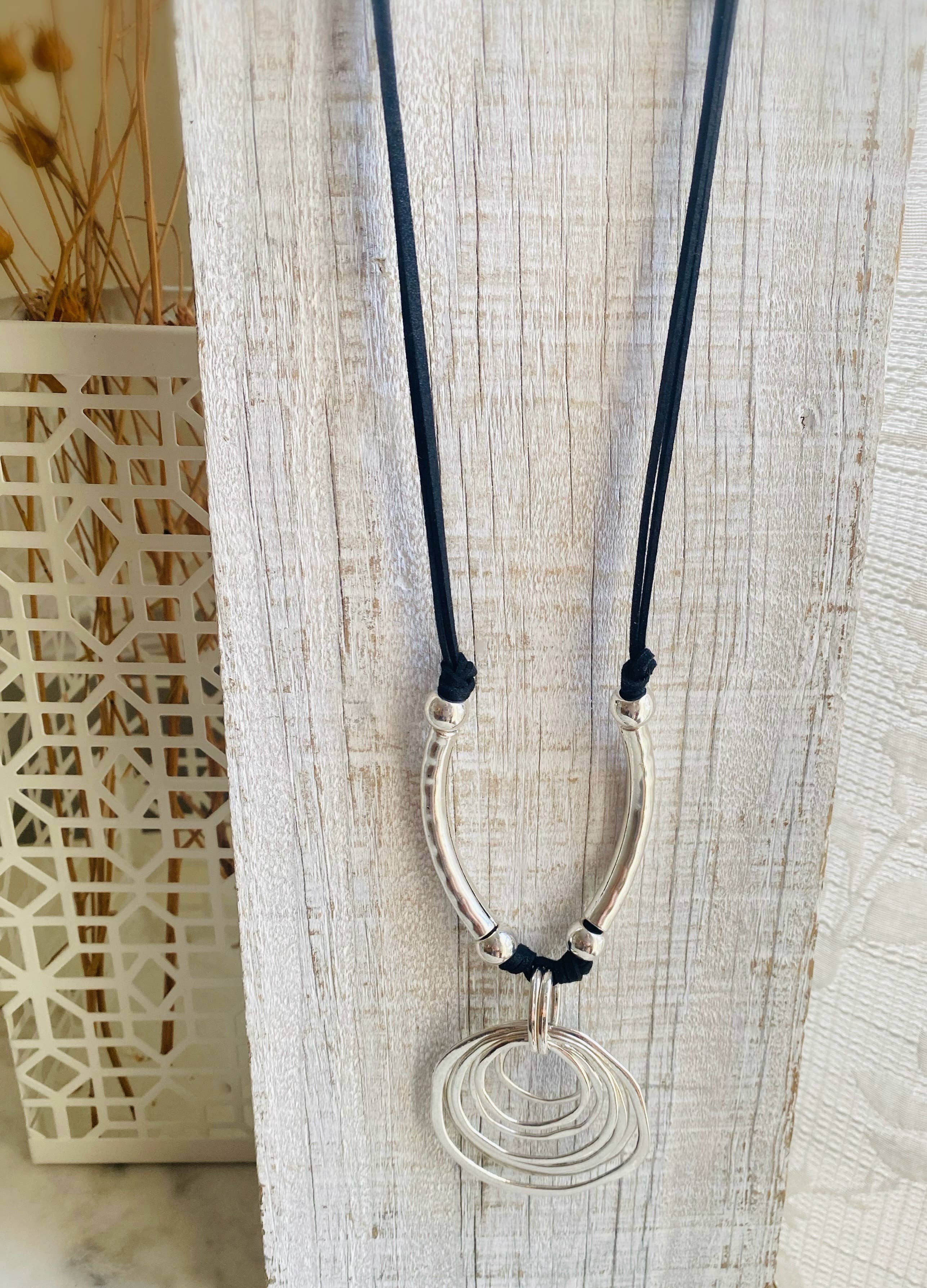 Trendy Black Vegan Necklace