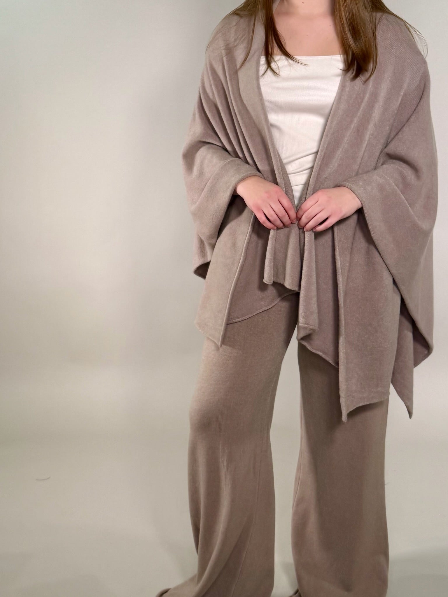 Knit Dolman Open Cardigan