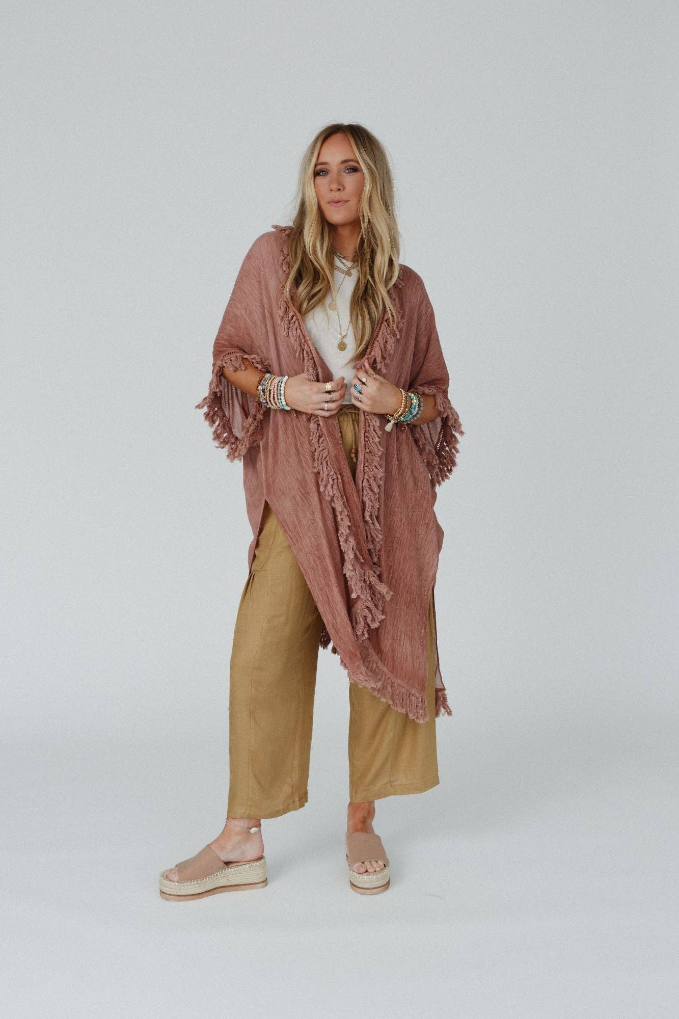 Bohemian Western Fringe Kimono
