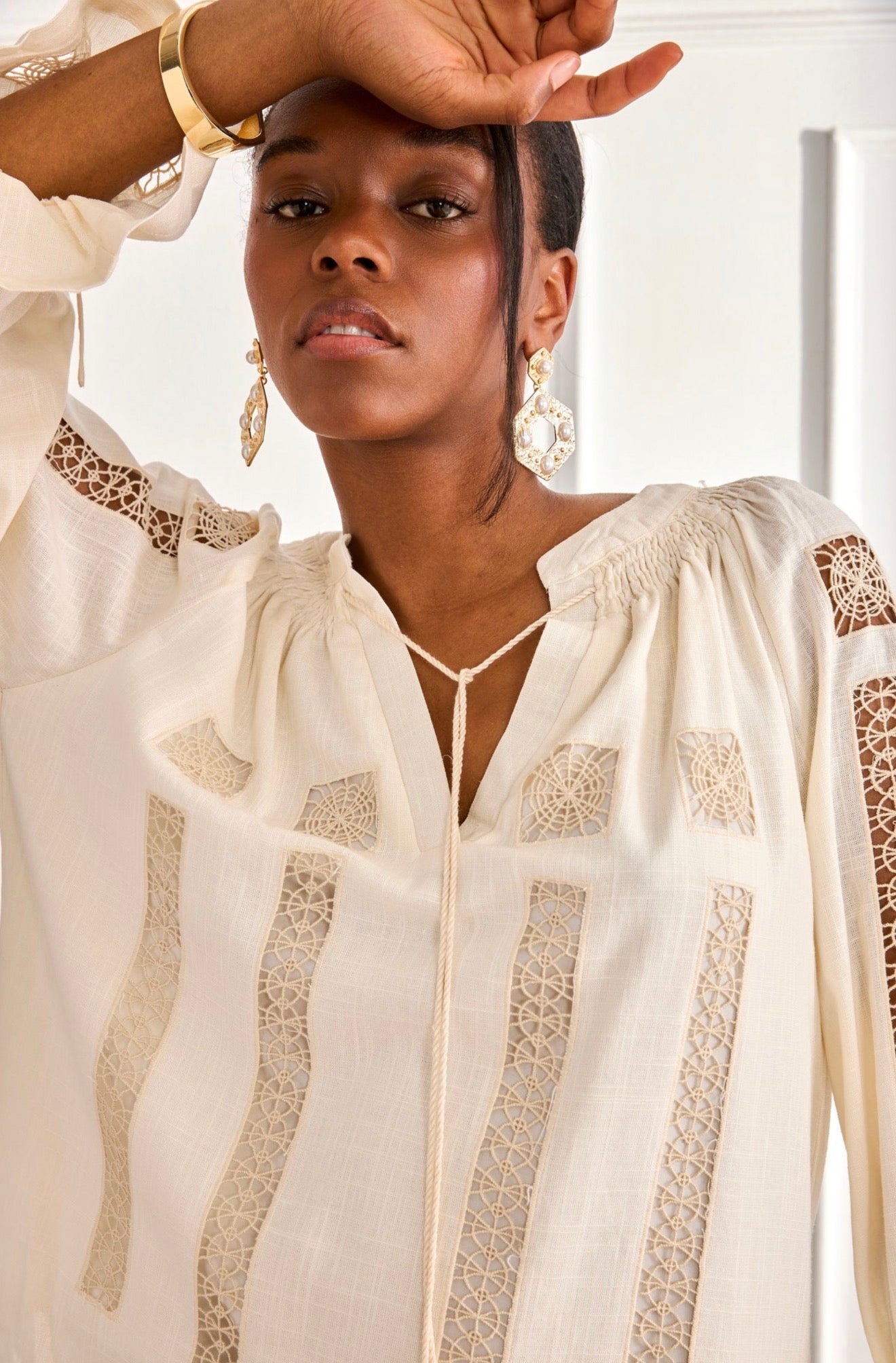 Ivory Heirloom Blouse