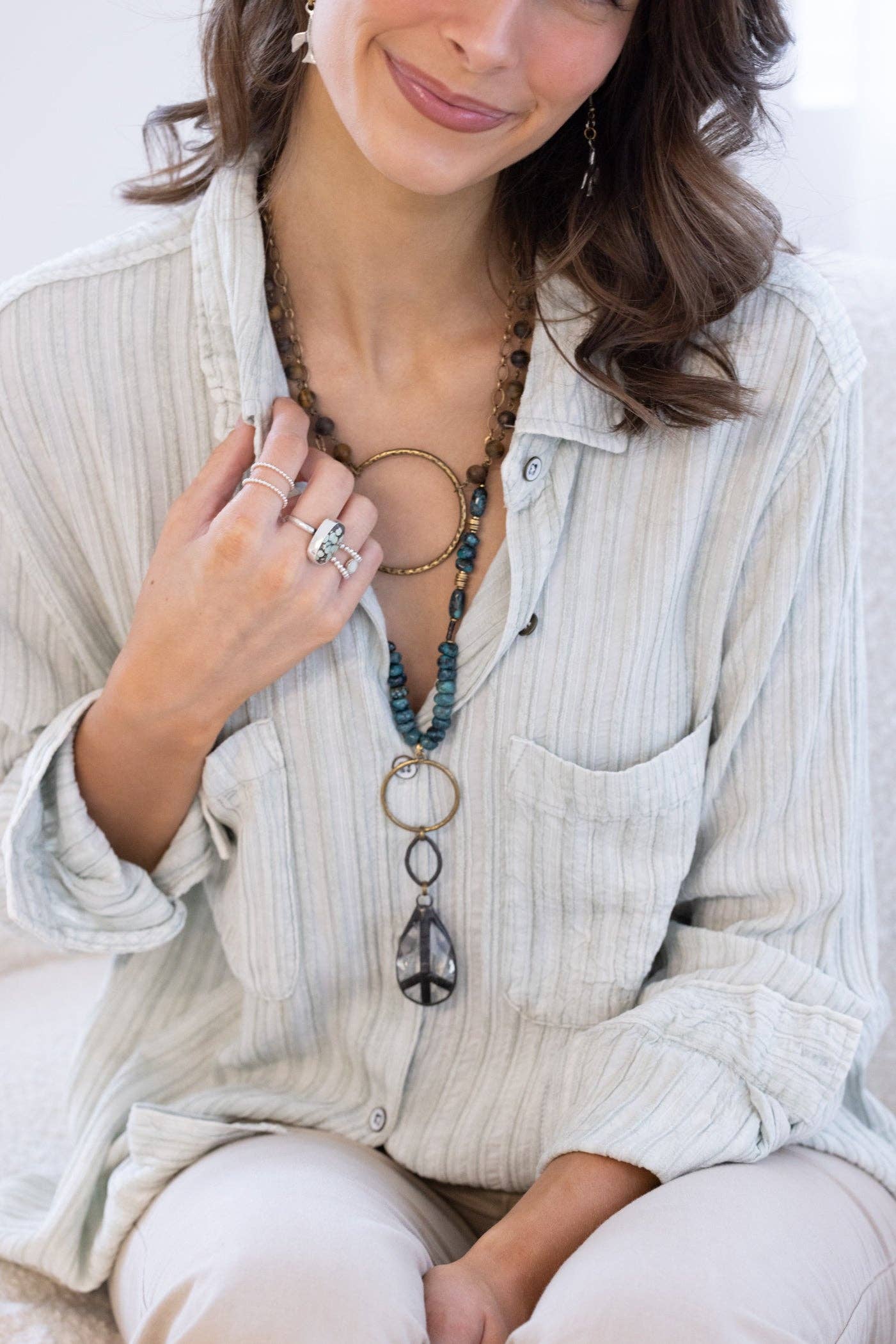 Full Circle Stone Stunner Necklace