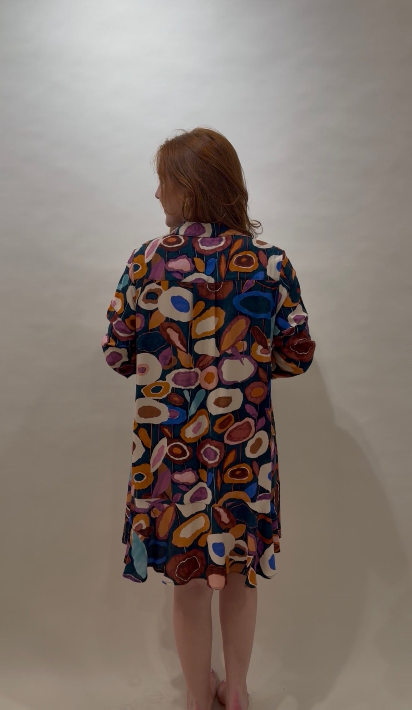 Uncle Frank Abstract Print Shirtdress