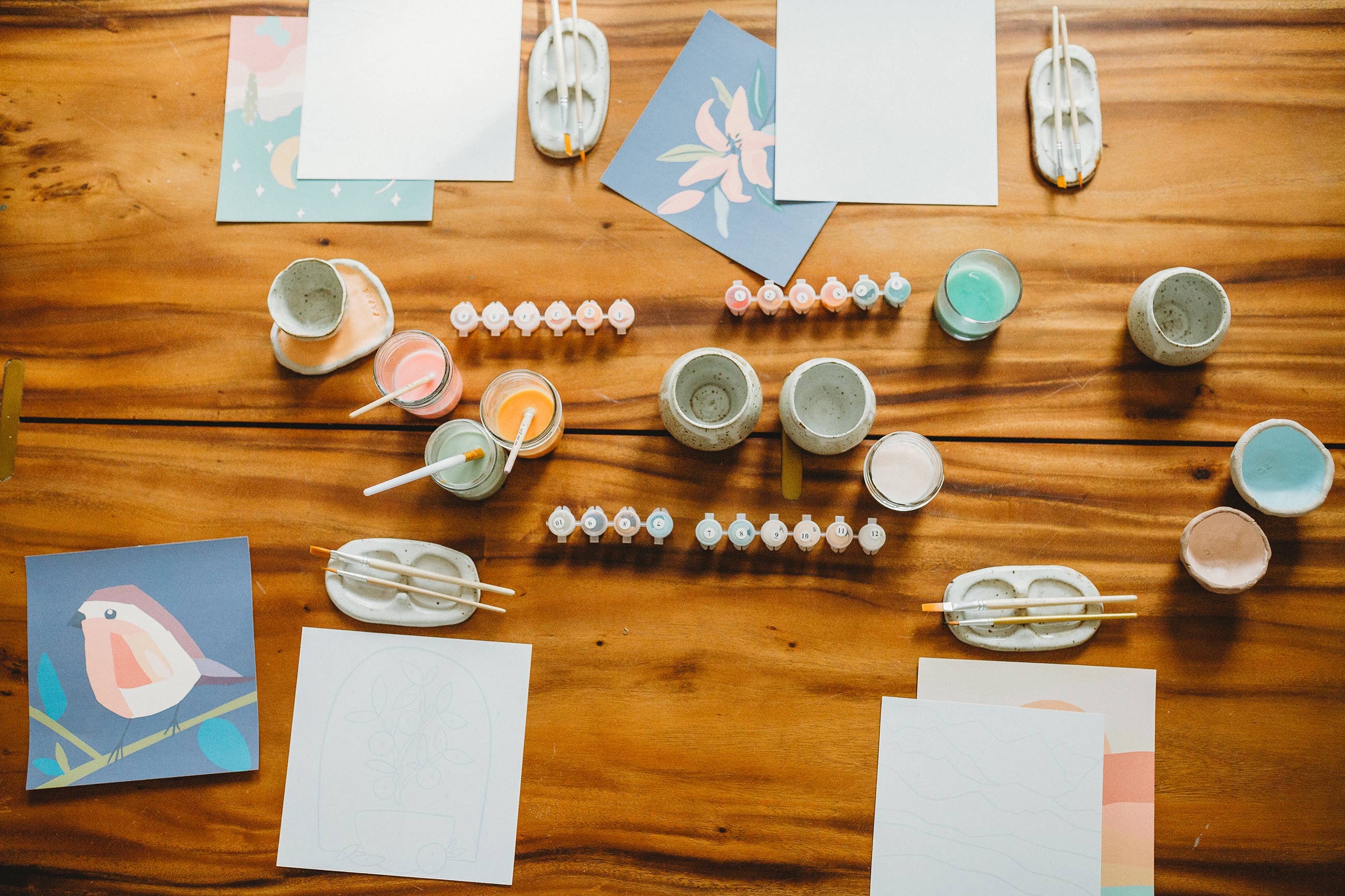 Tropical Leaves Meditative Art Paint by Number Kit