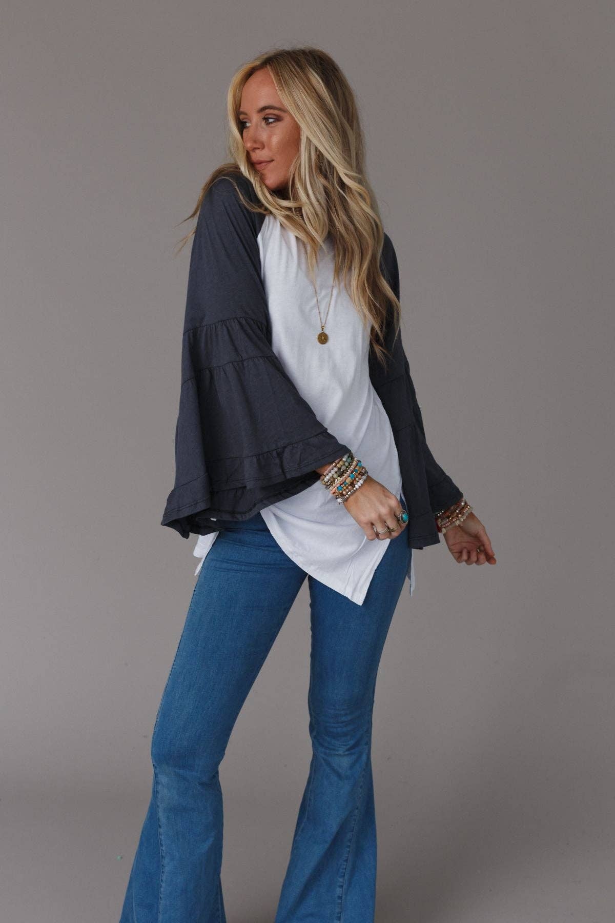 Bell Sleeve Baseball Tee