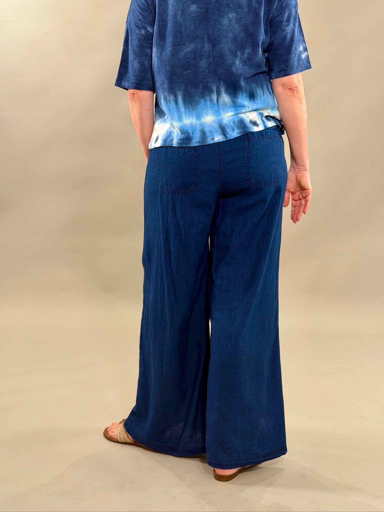 Wide-Leg Cargo Trousers