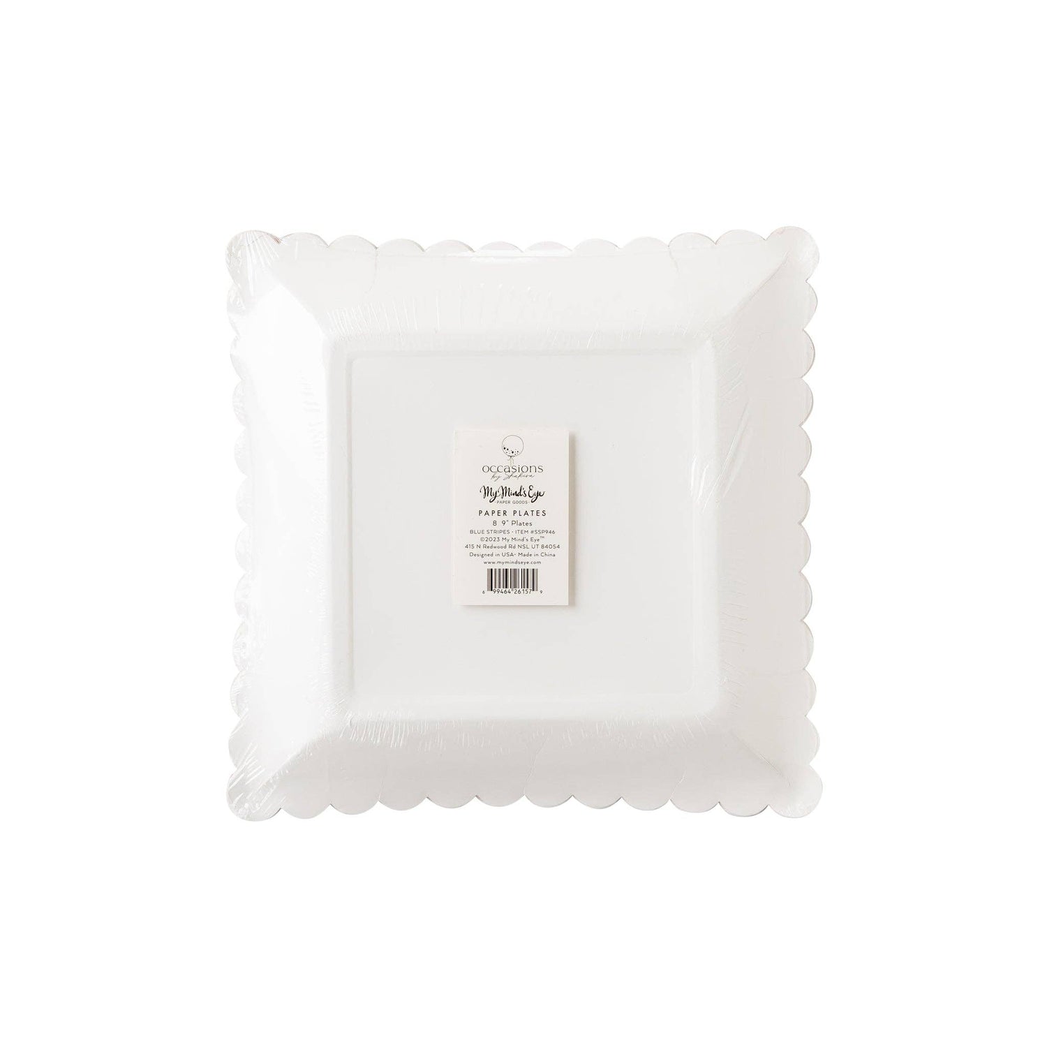 Occasions by Shakira - Red with Blue Stripe Plate