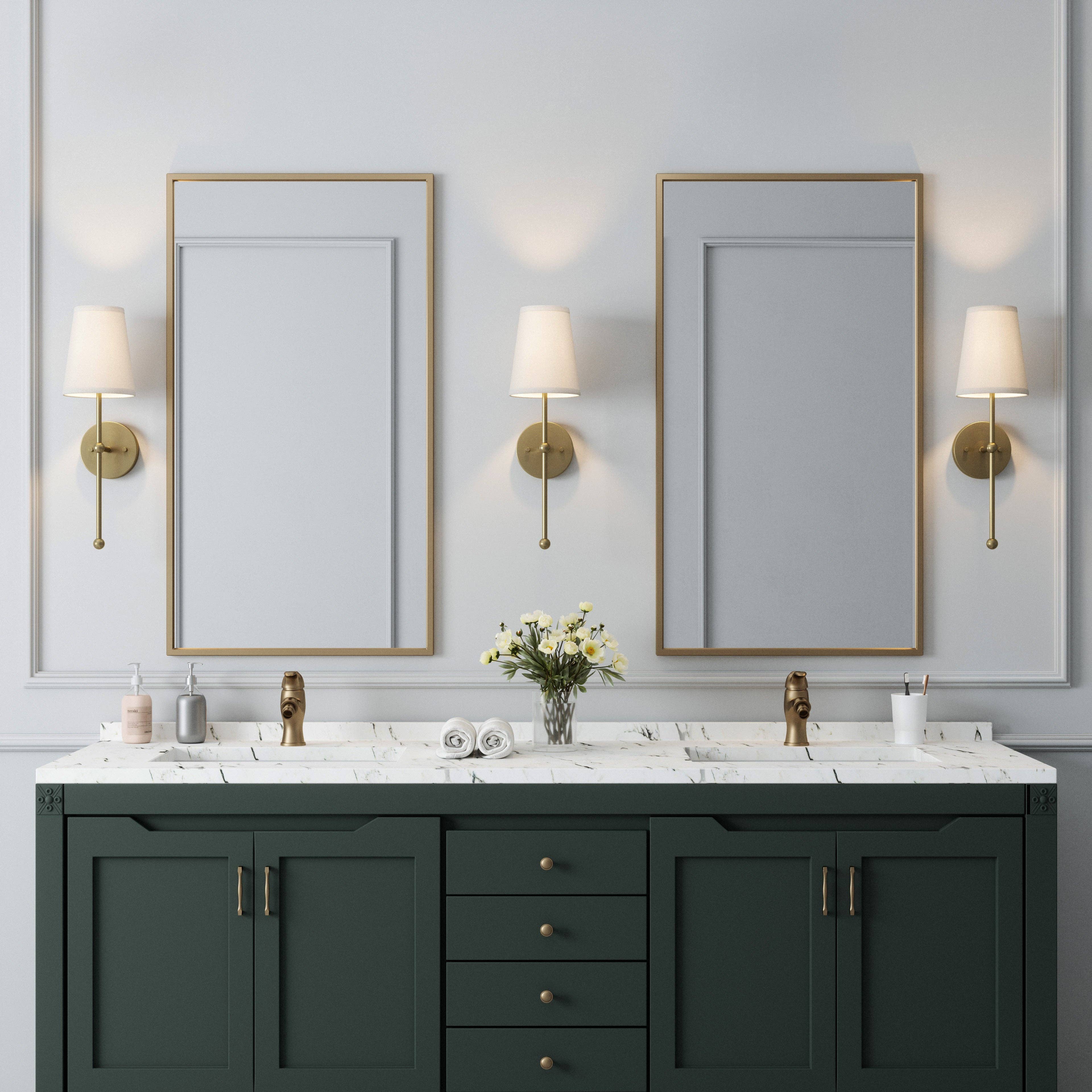 Finley Satin Gold Dimmable Wall Sconce