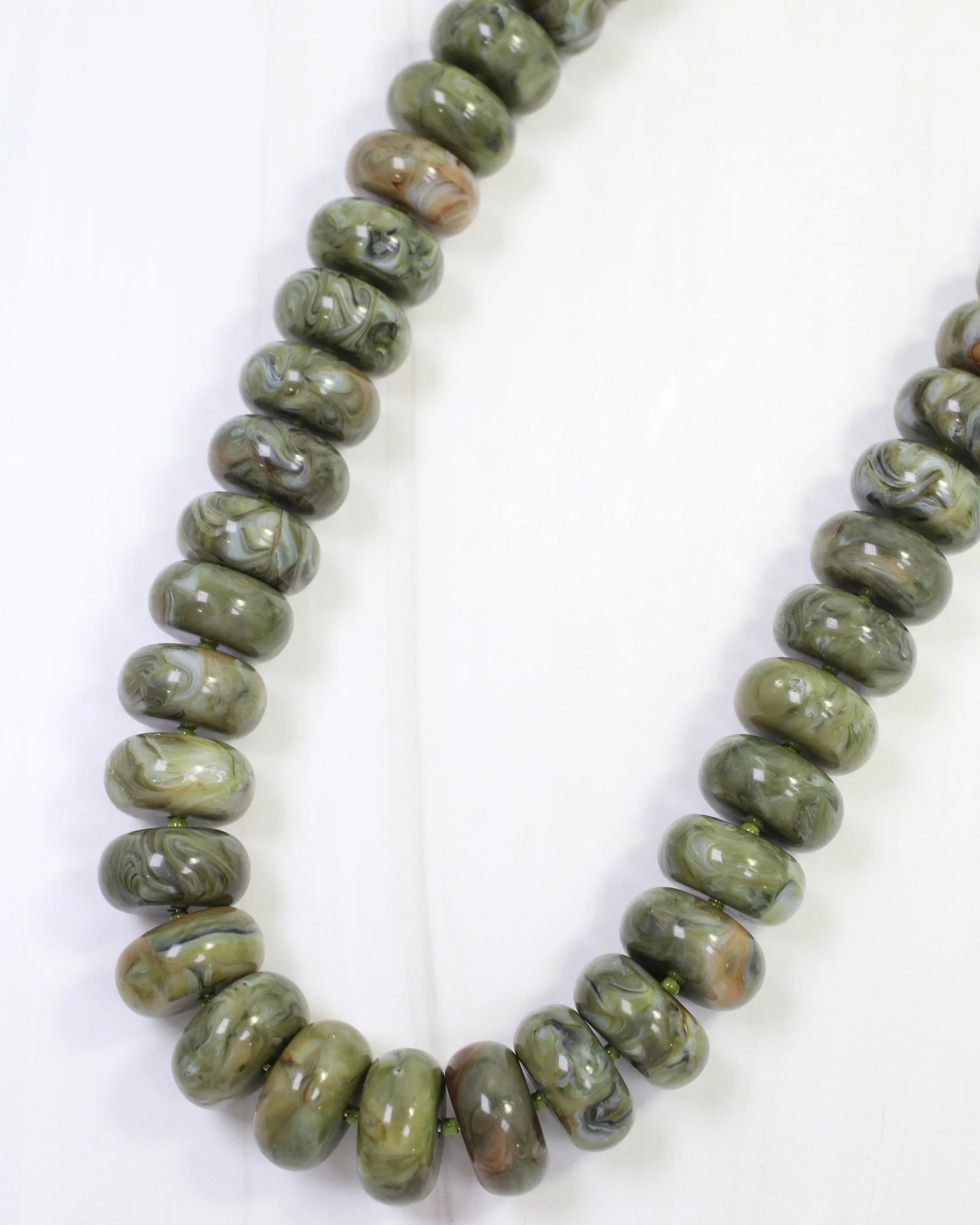 Pipestone Marble Beaded Necklace