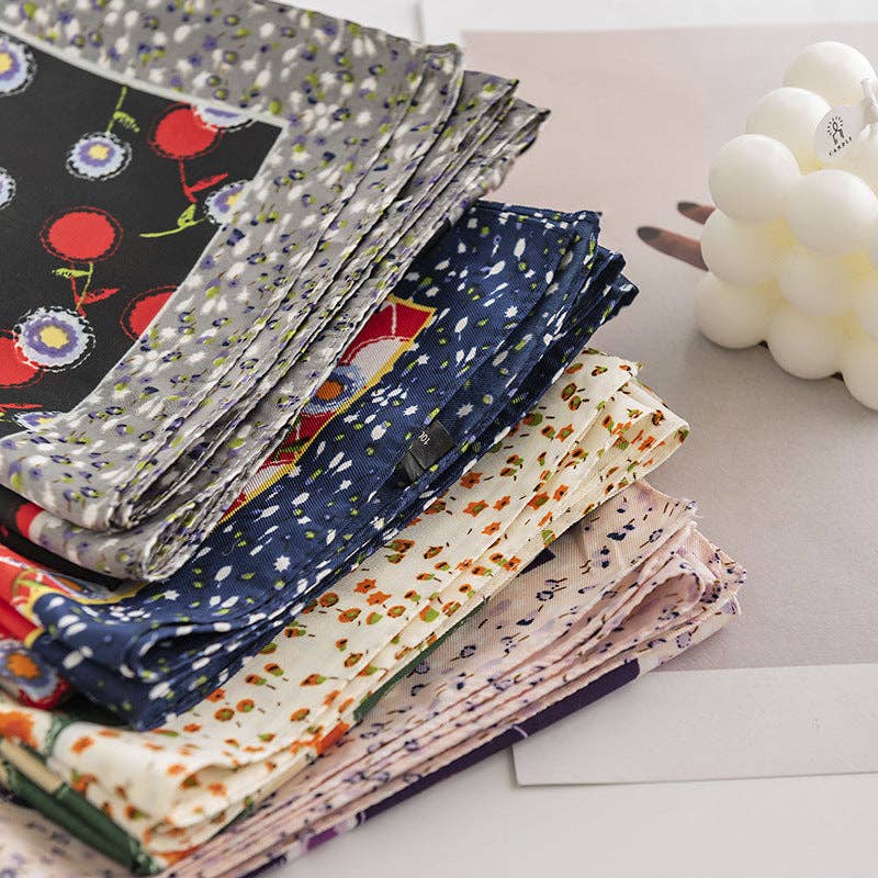 Silk-Feel Ruffle Scarf | Versatile Neck or Bag Accessory