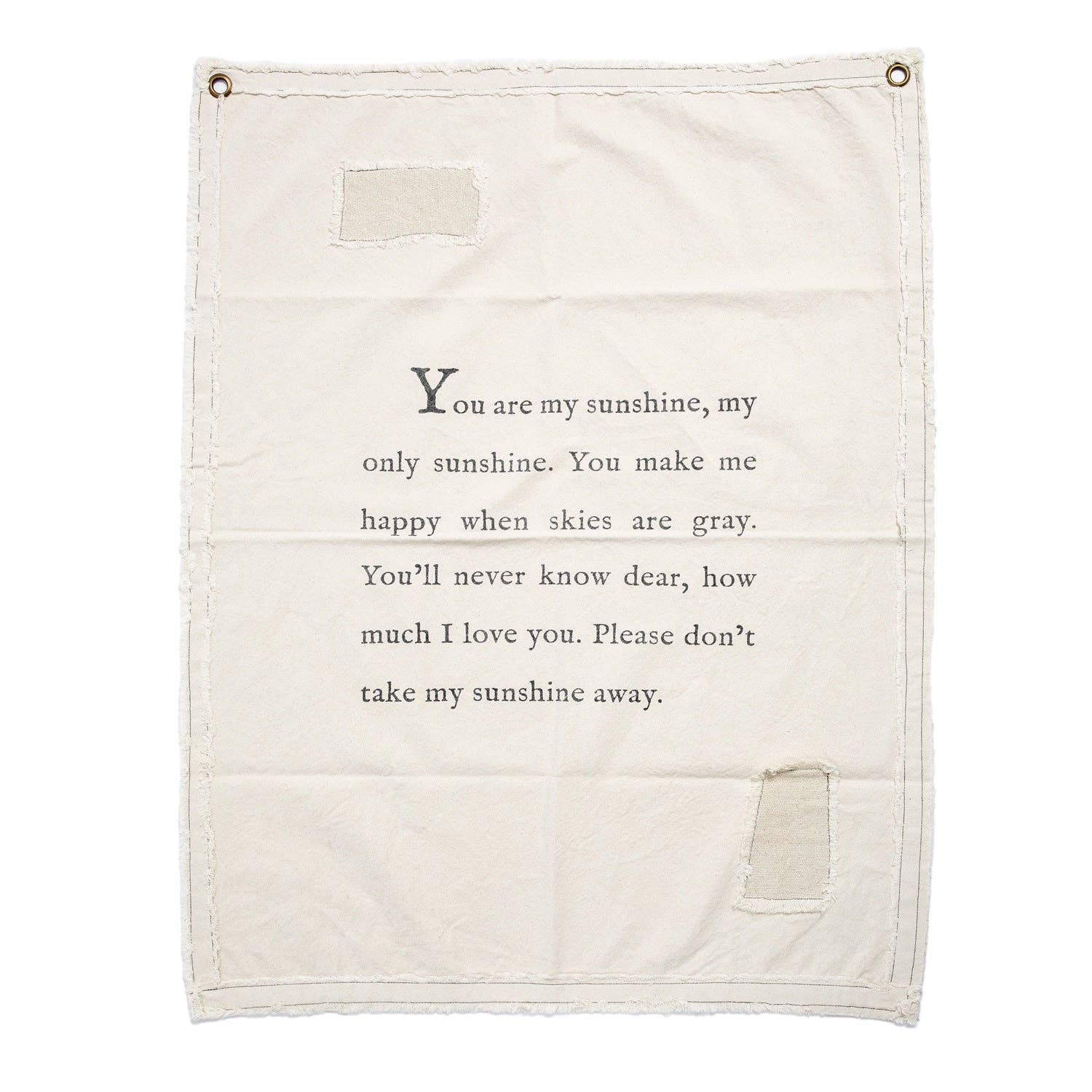 You Are My Sunshine Canvas Wall Hanging 31.5" x 40"