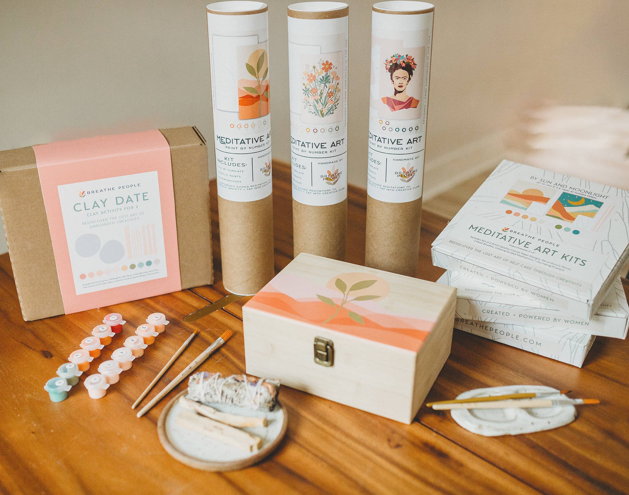 Tropical Leaves Meditative Art Paint by Number Kit