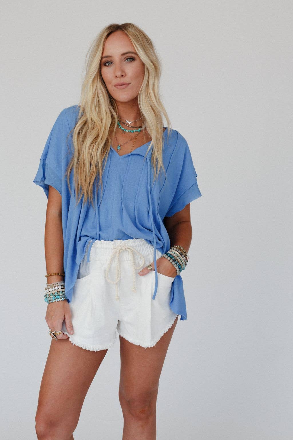 Oversized Pleated Top