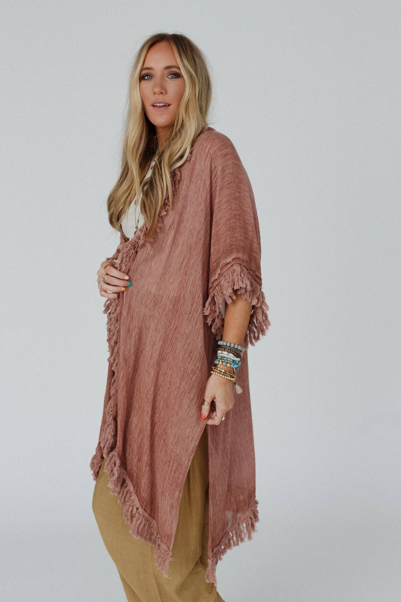 Bohemian Western Fringe Kimono
