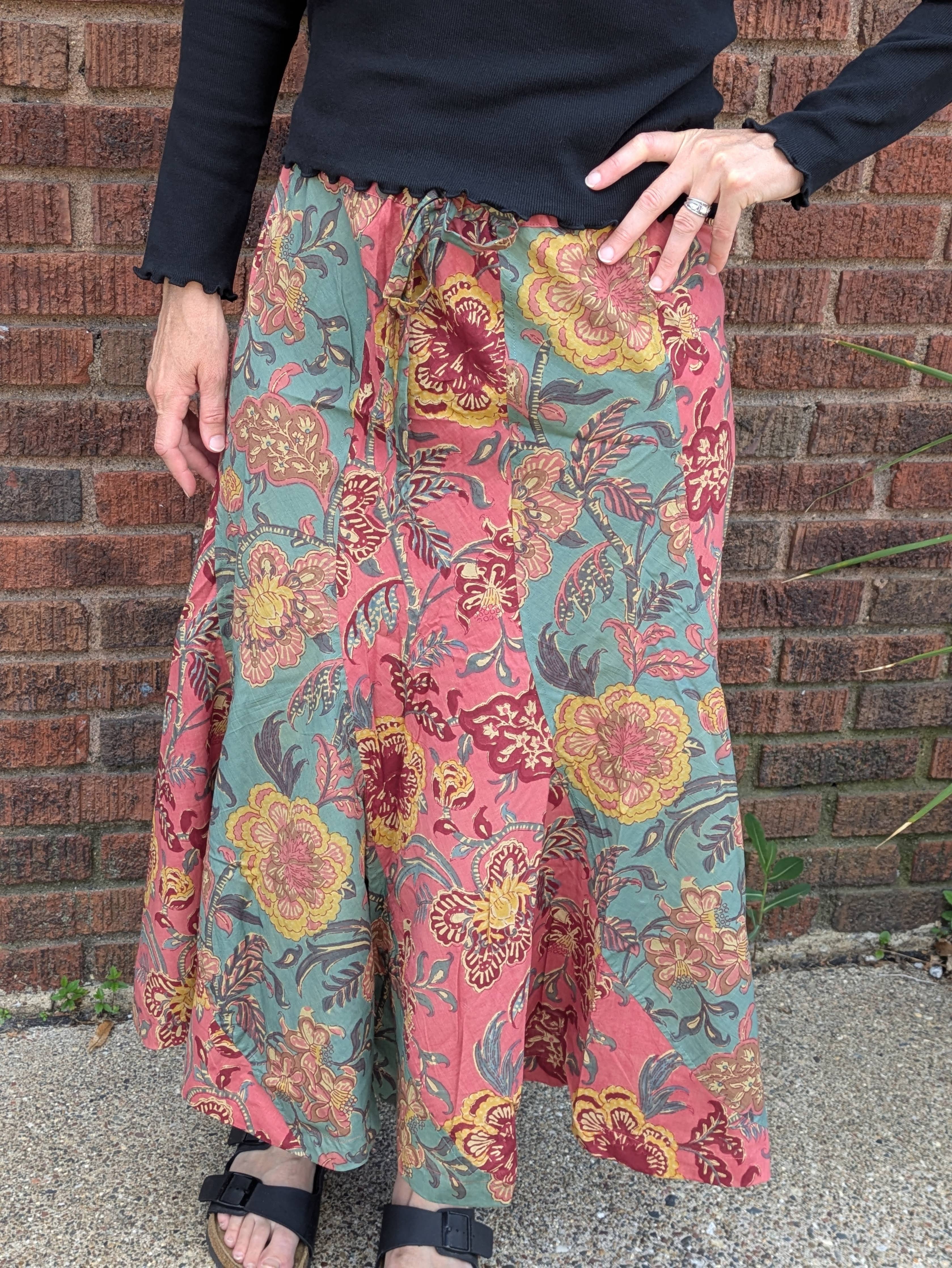 Meadow Bloom Patchwork Skirt