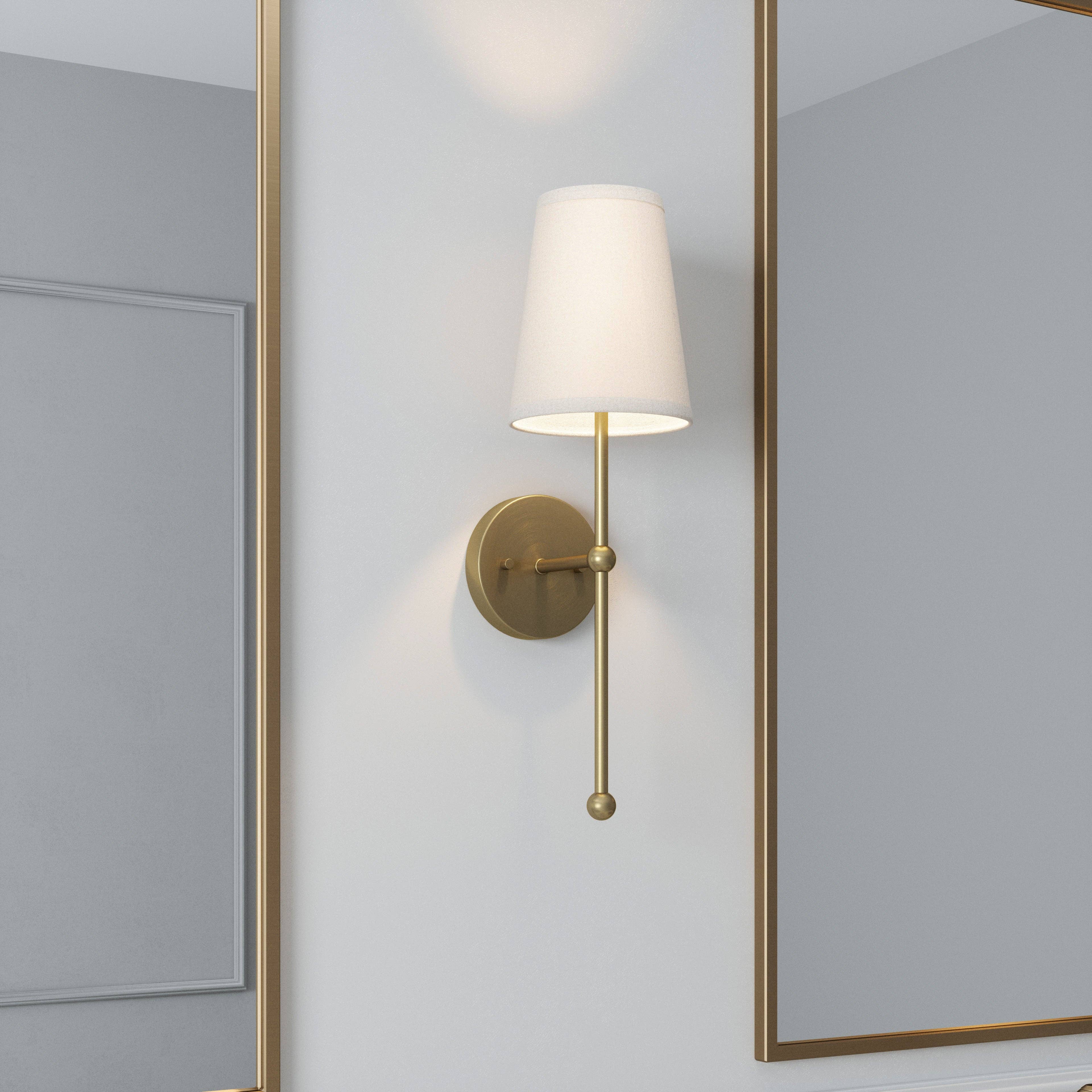 Finley Satin Gold Dimmable Wall Sconce
