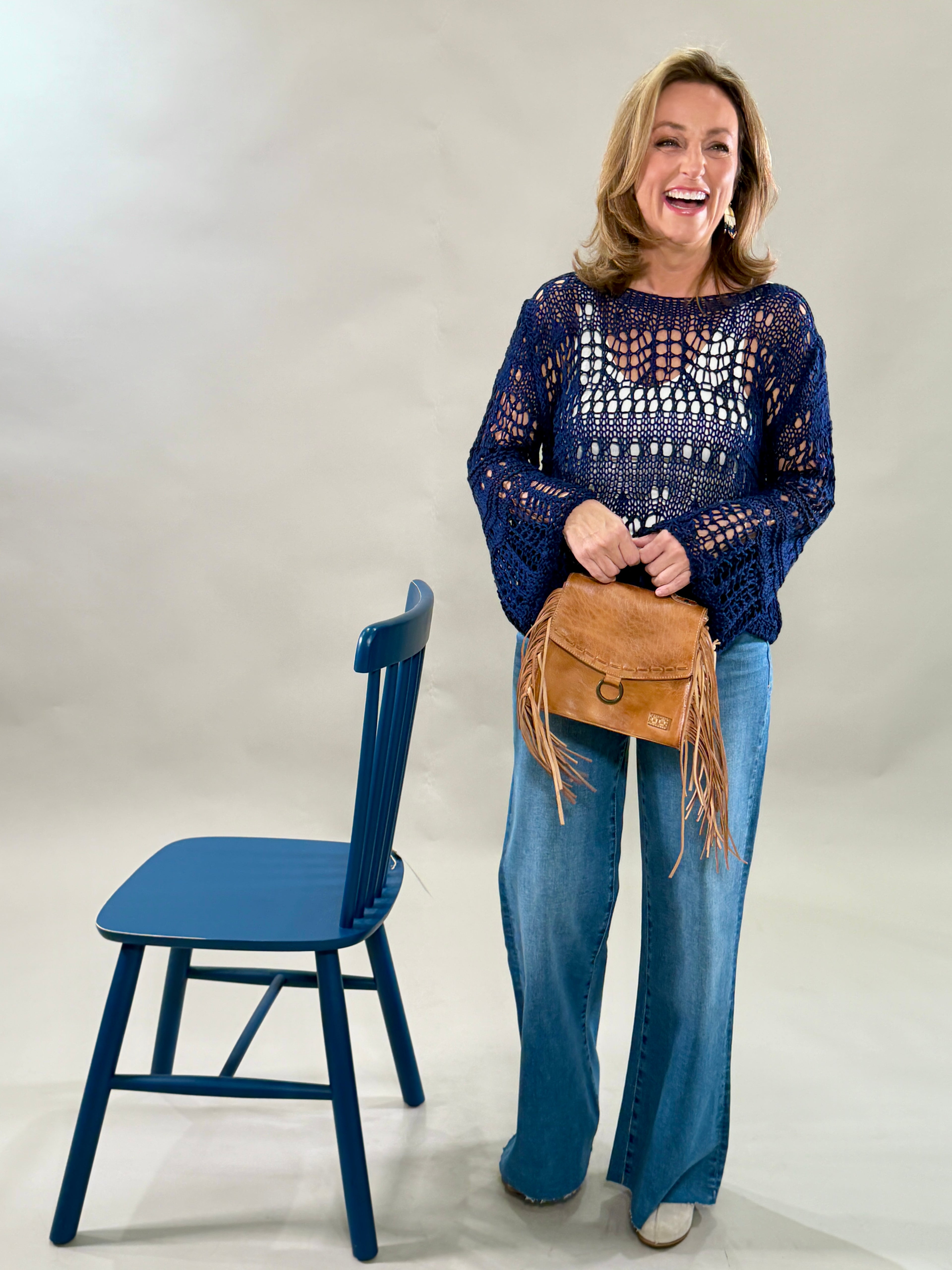Crochet Long Sleeve Top