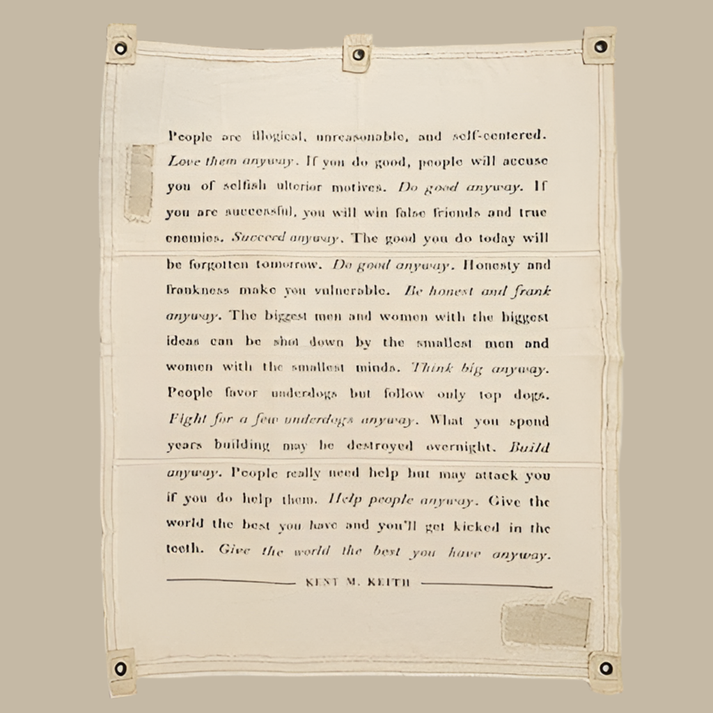 Canvas Wall Hanging - Anyway