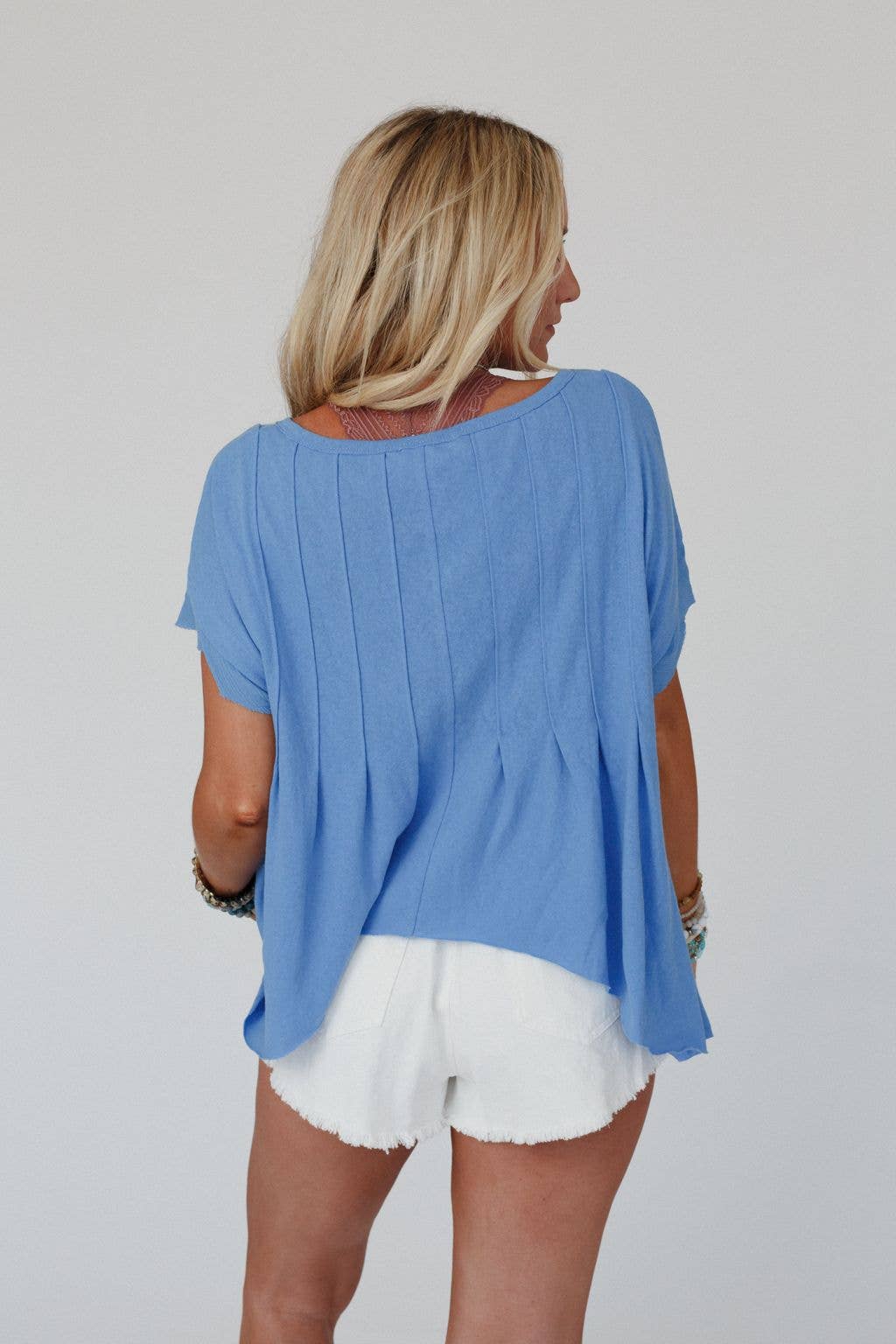 Oversized Pleated Top
