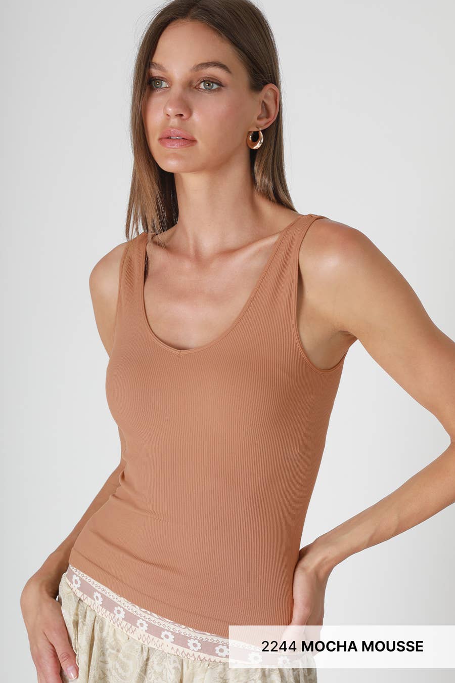 Ribbed Reversible Tank Top