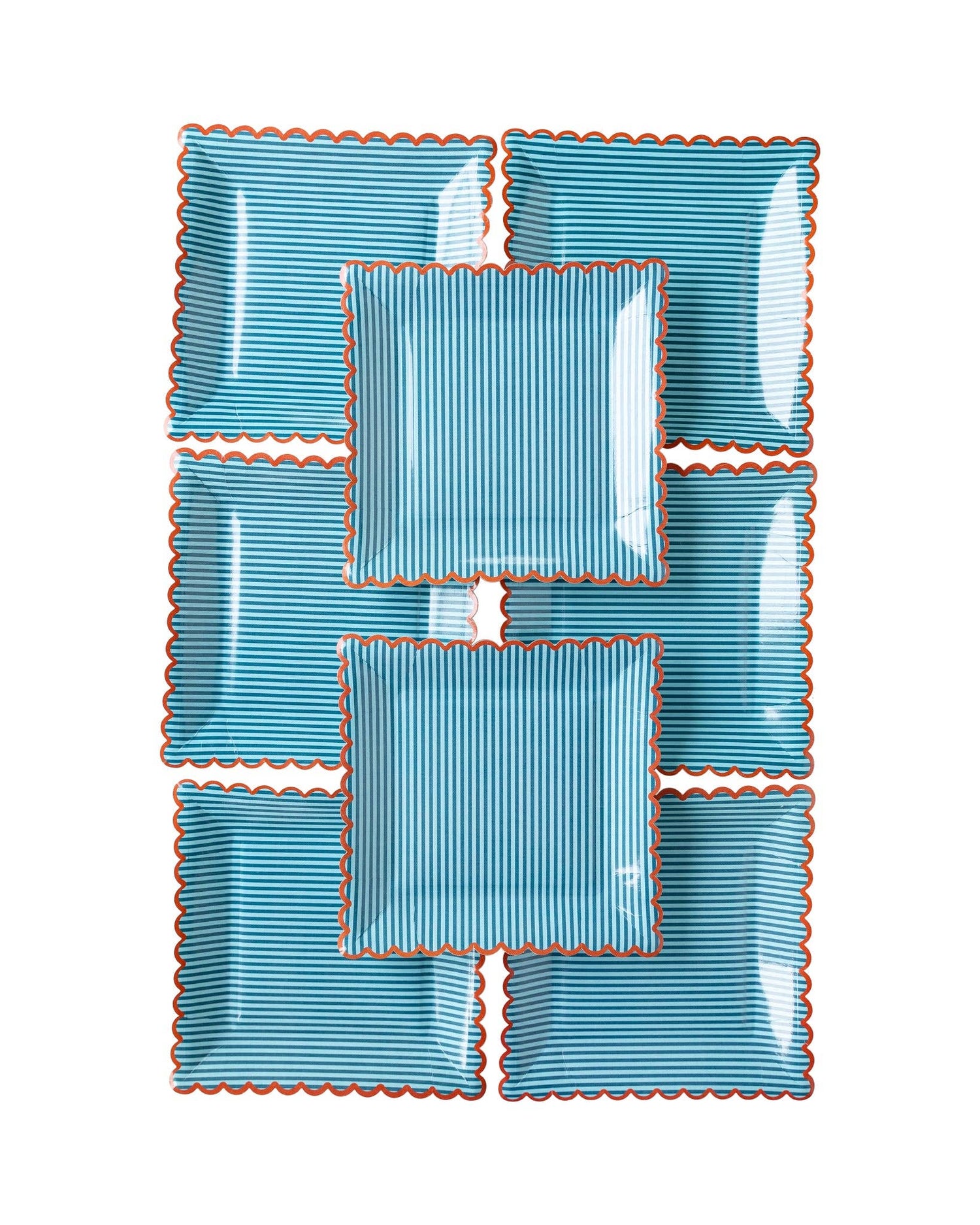 Occasions by Shakira - Red with Blue Stripe Plate