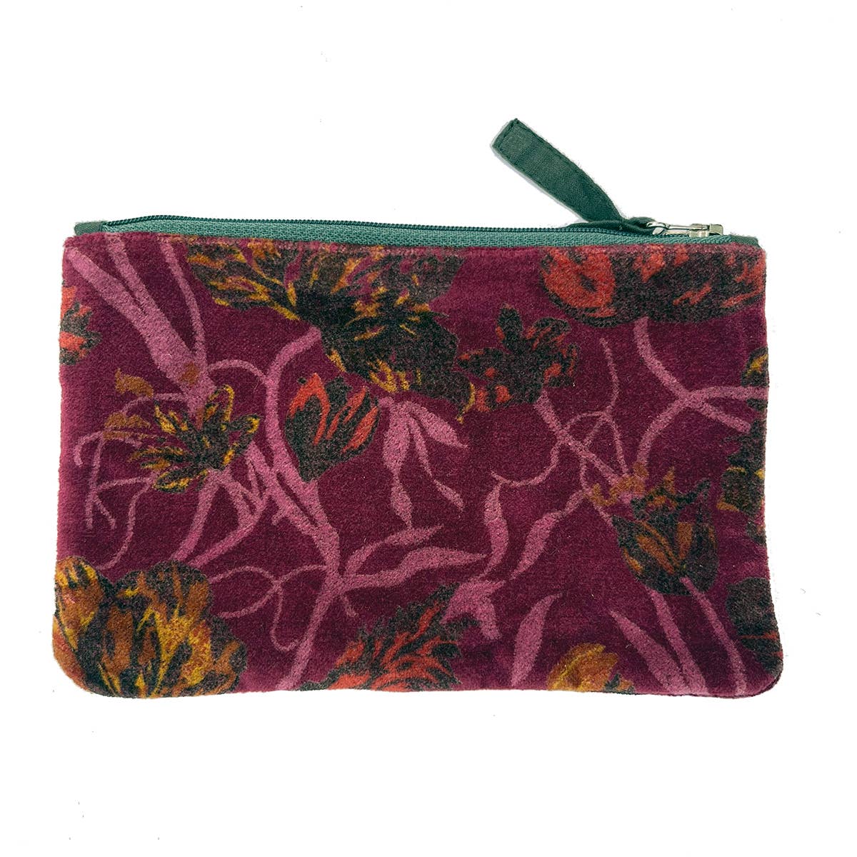 Napoli Velvet Pouch Tulips Beet