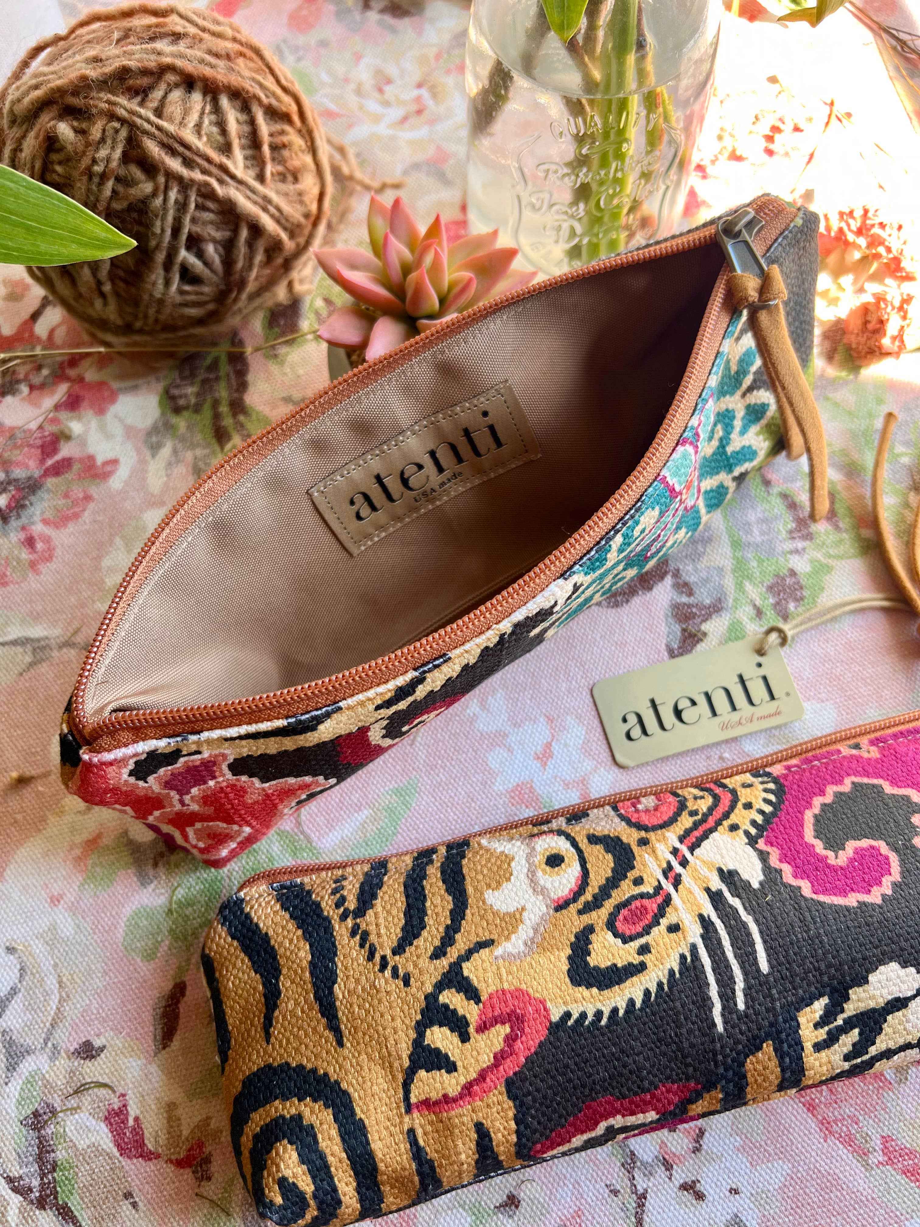 Tiger Floral Pouch