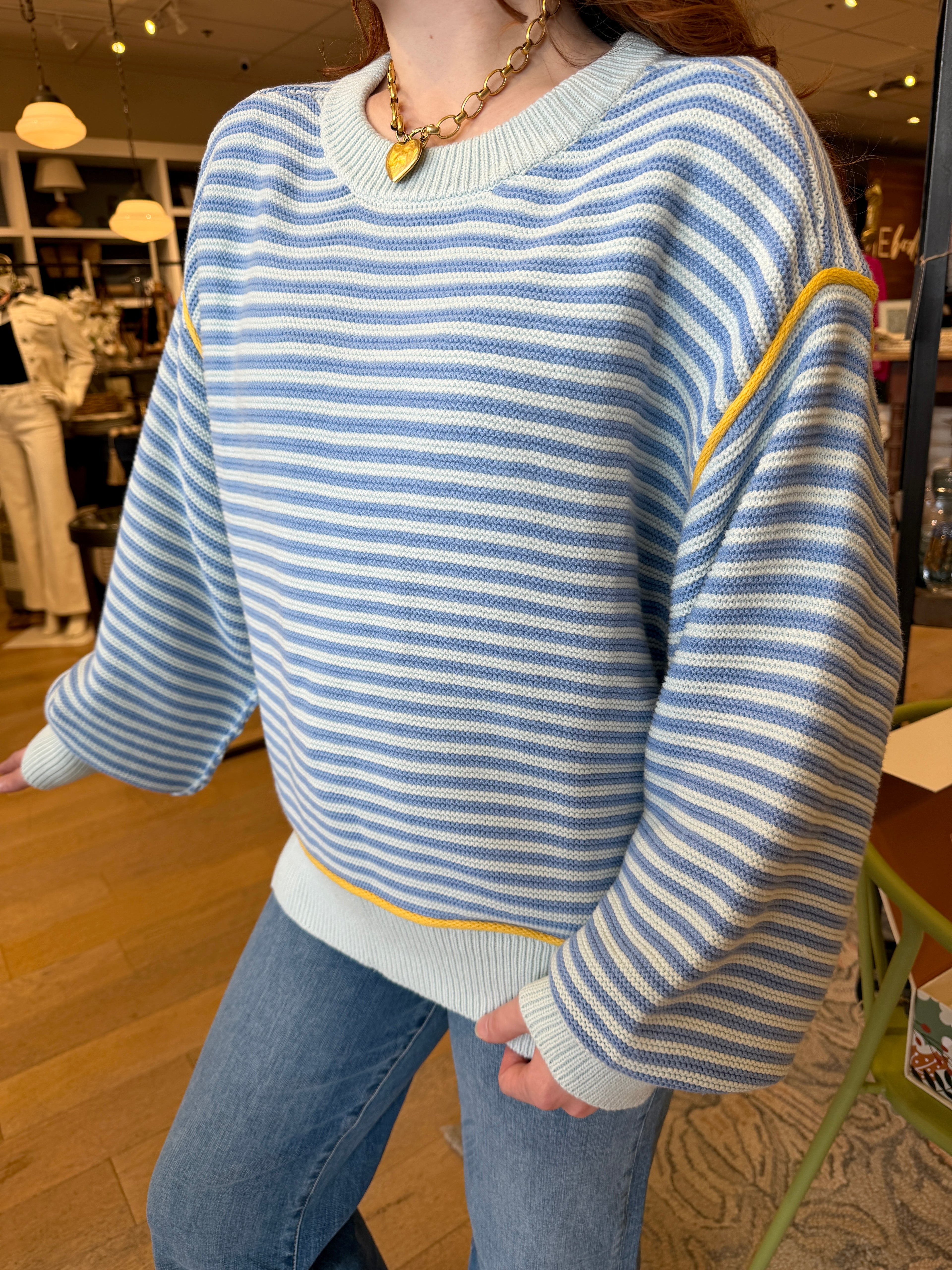 Coastal Stripe Oversize Sweater