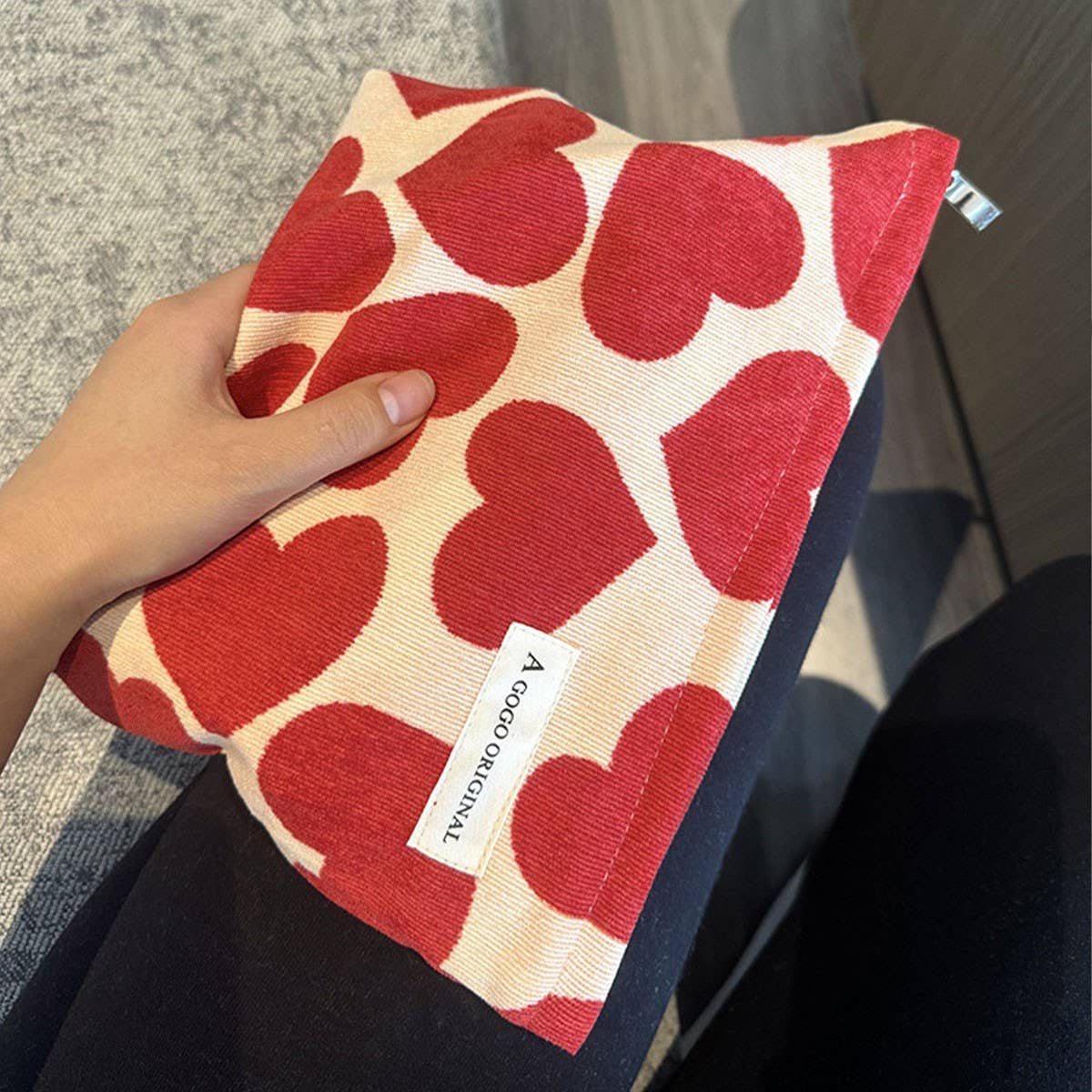 Sweetheart Corduroy Pouch