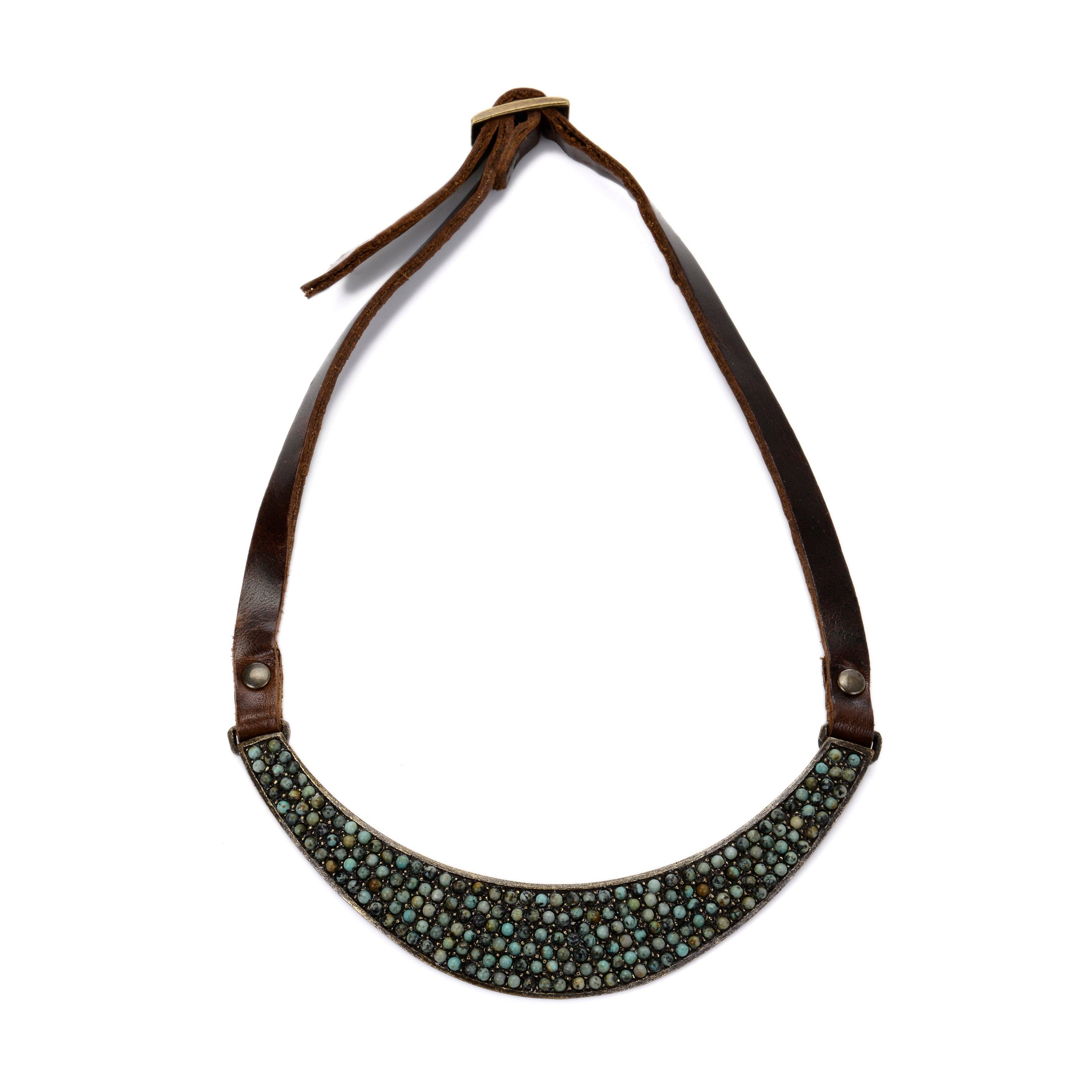 Stone/Crystal Bib Necklace