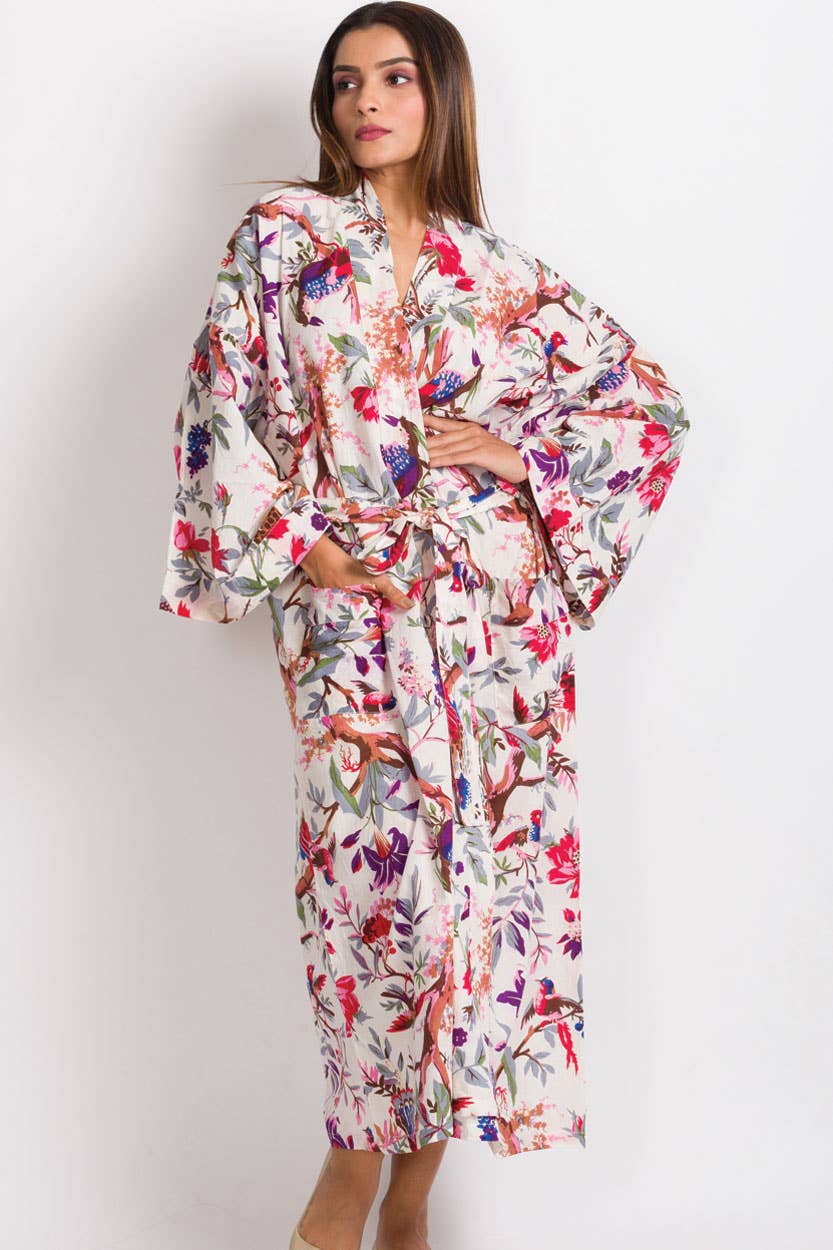 The Botanical Bliss Cotton Robe
