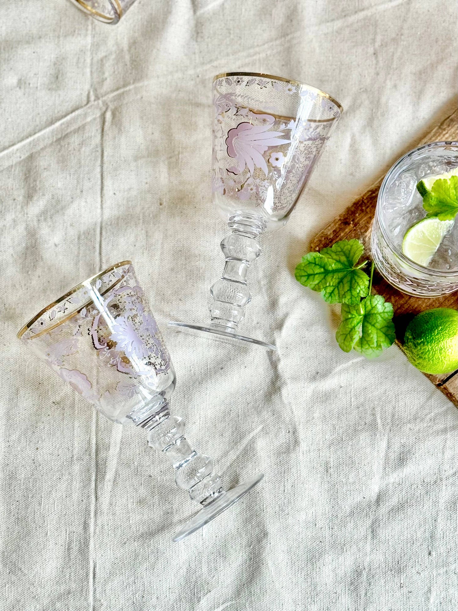 Lilac Tapestry Goblet