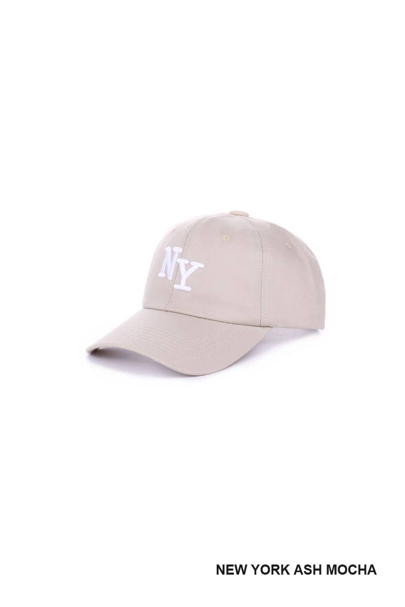 City Logo Embroidered Monogram Baseball Cap