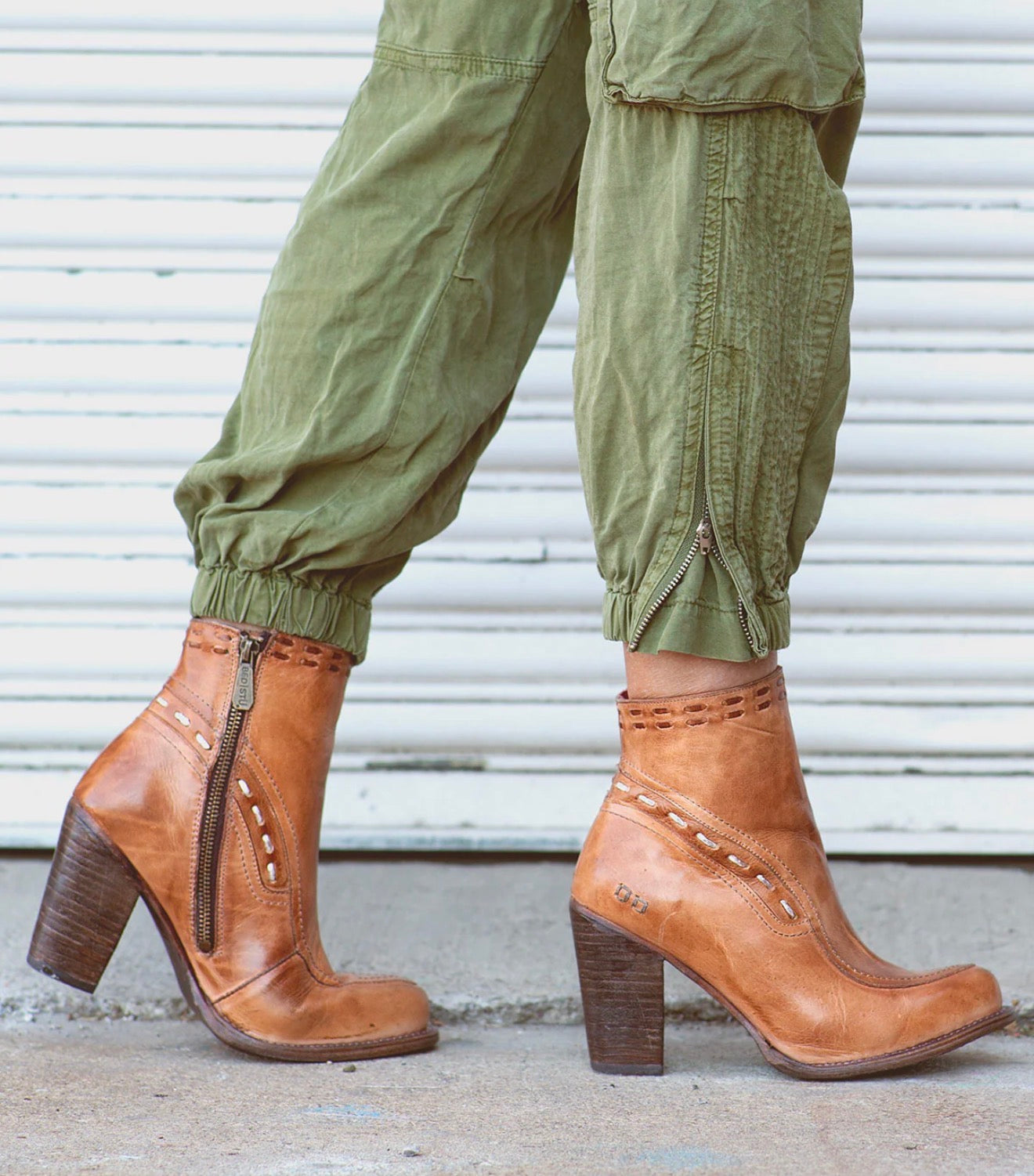 BedStu Yuno Tan Rustic Boots