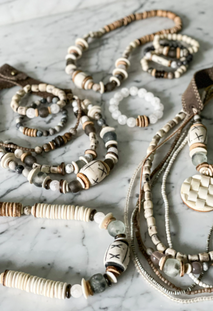 Trio Stack Bracelet Set | Stone