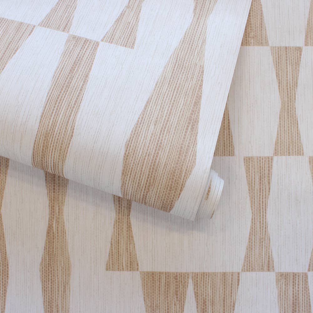 Grasscloth Geo Jute Peel and Stick Wallpaper, 28 sq. ft.