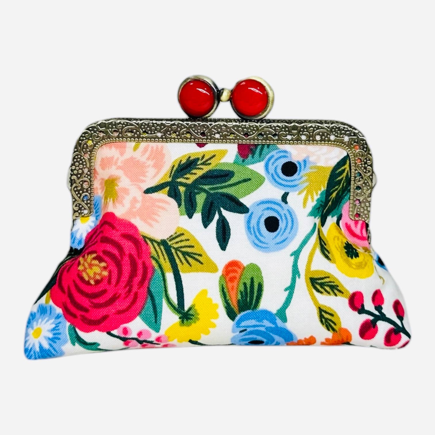 Garden Party Cream On-The-Go Credit Card Clutch