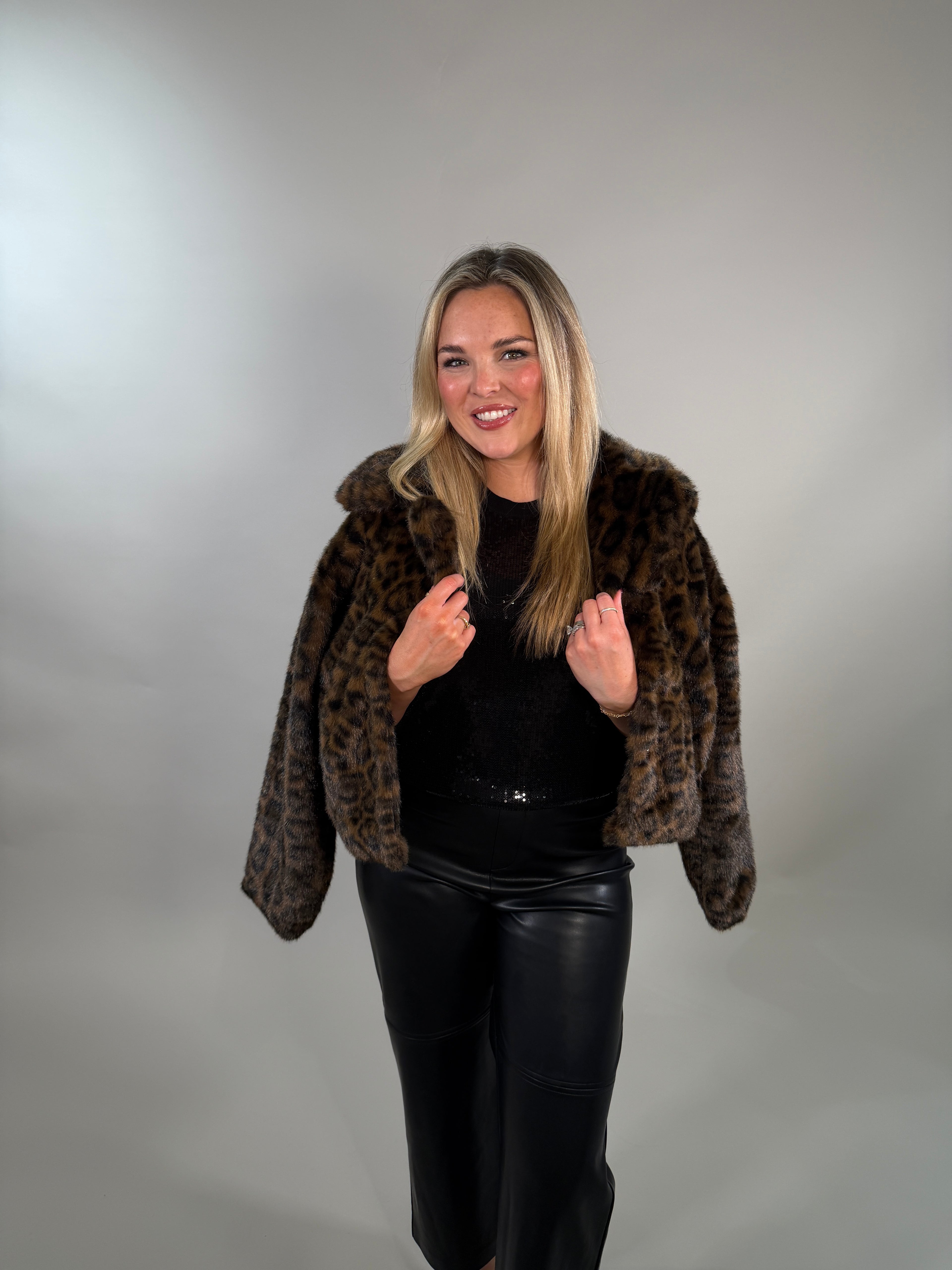 Sleek Black Sequin Tank Top