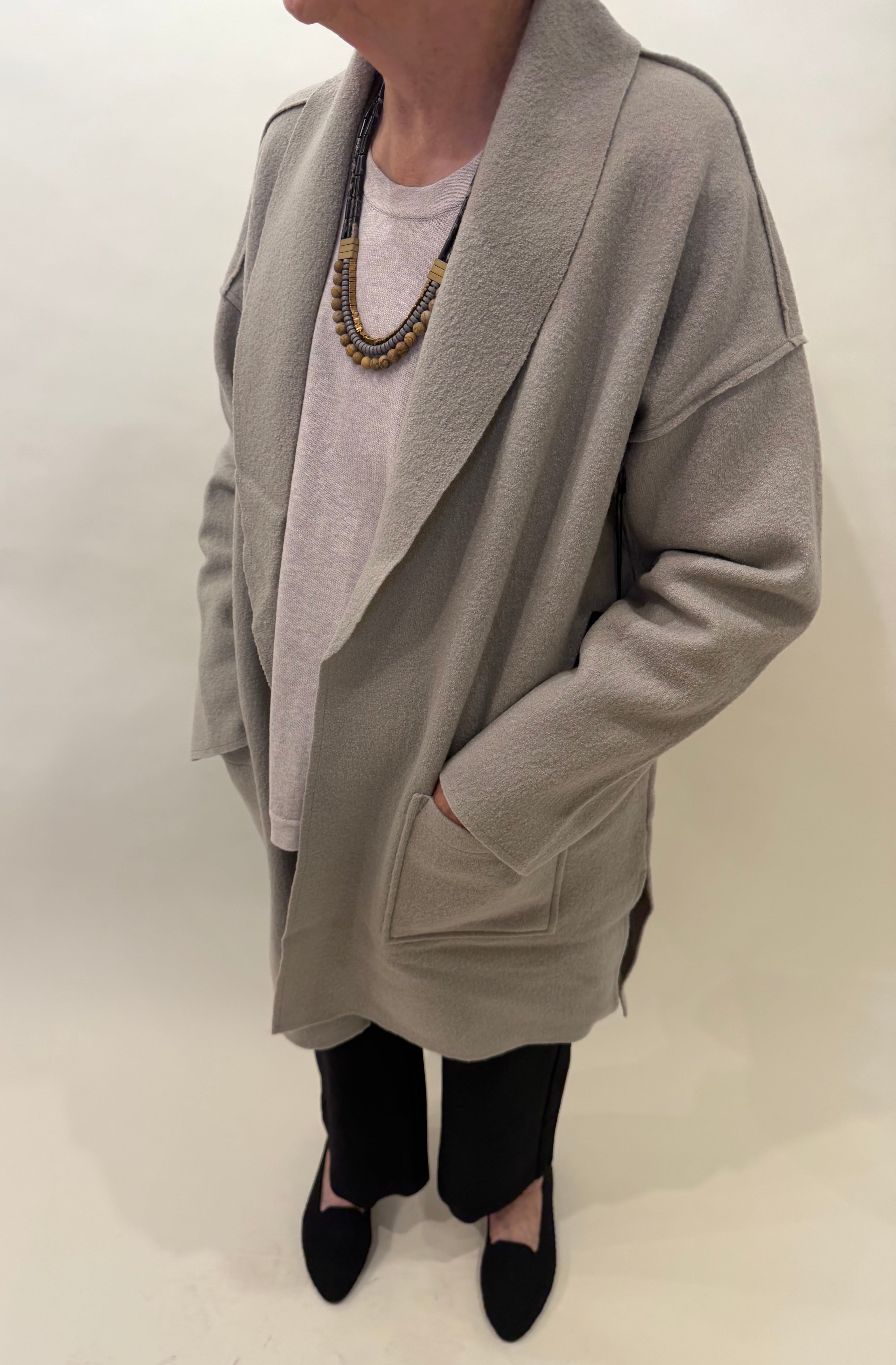 Boiled Wool Around Town Car Coat