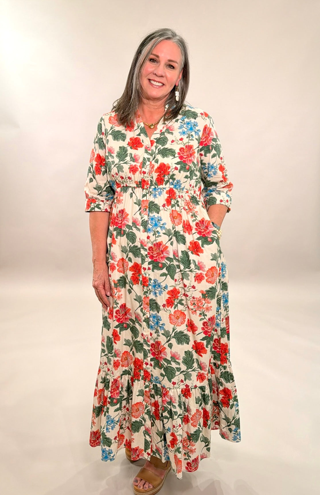 Botanical Bliss Tiered Maxi