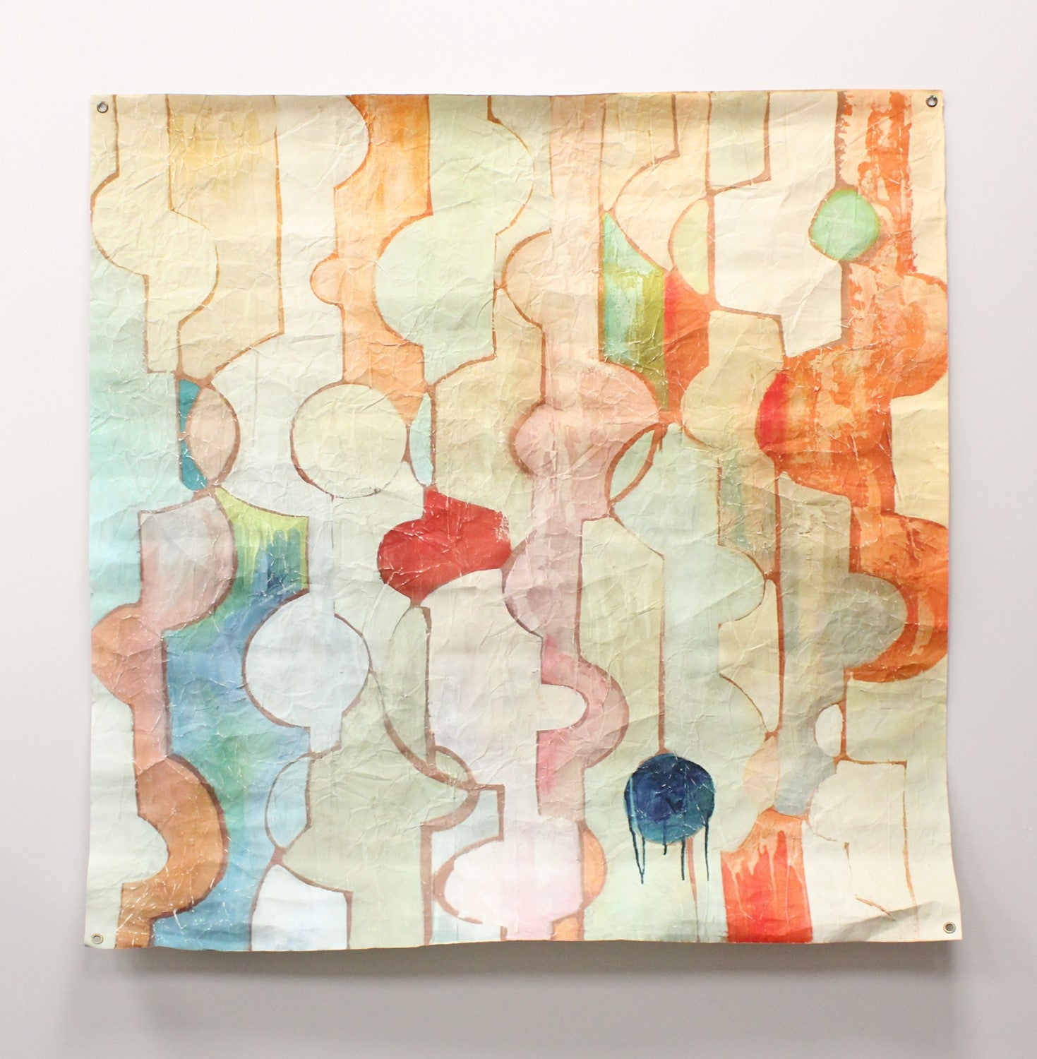 46x46" Paper Art, Geo Abstract
