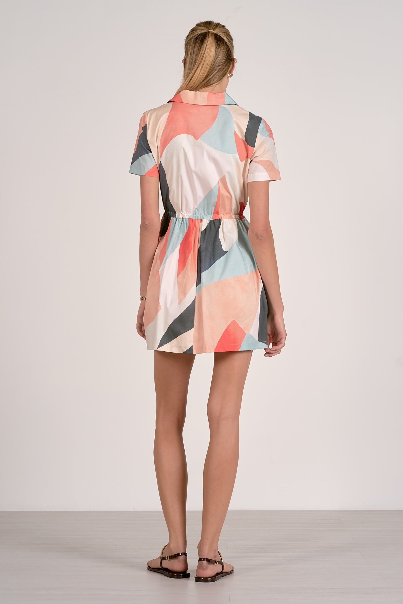 Multi Geometrical Mini Dress