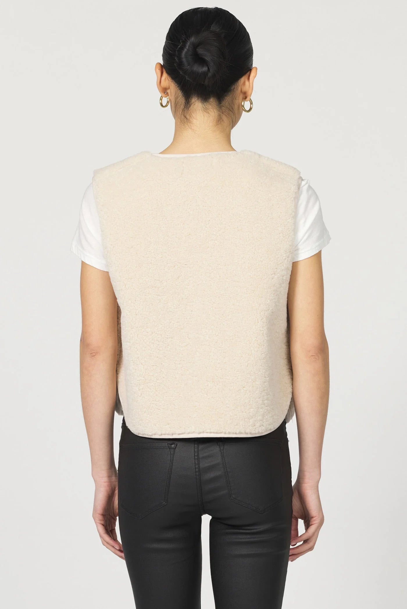 Embroidered Plush Vest | Adelaide