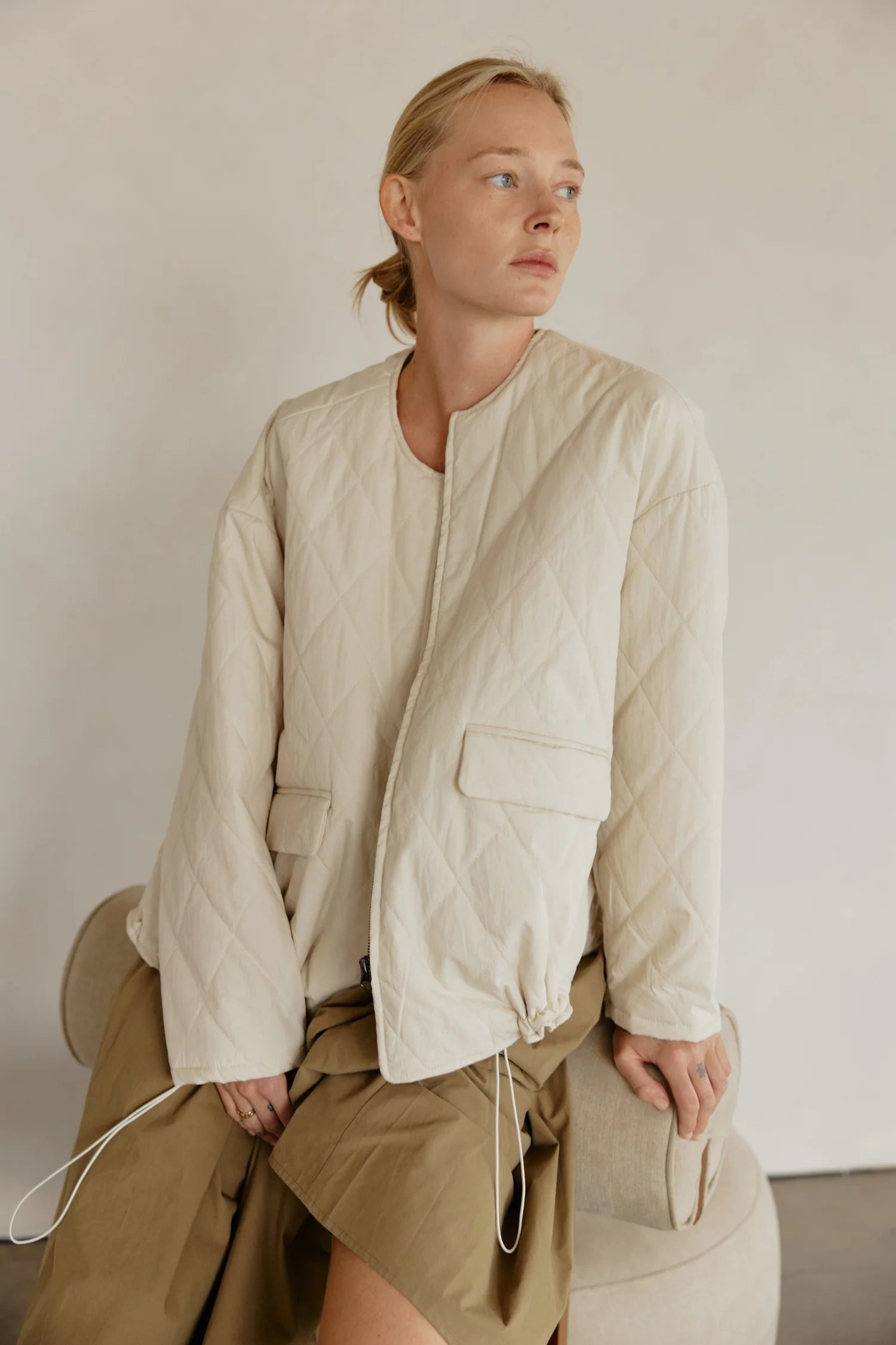 Oversized Cotton-Blend Utility Jacket