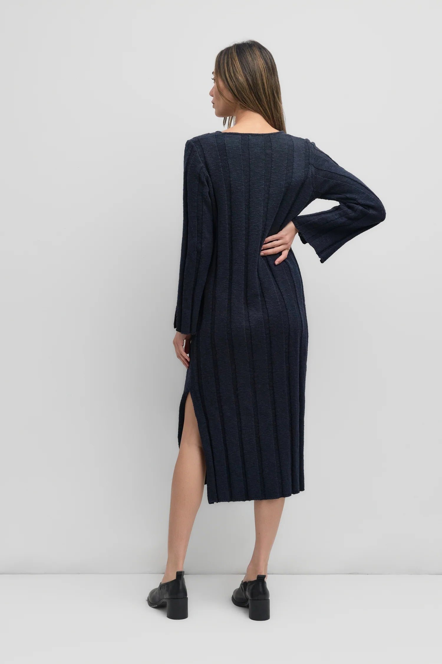 Weighted Textured Knit Dress
